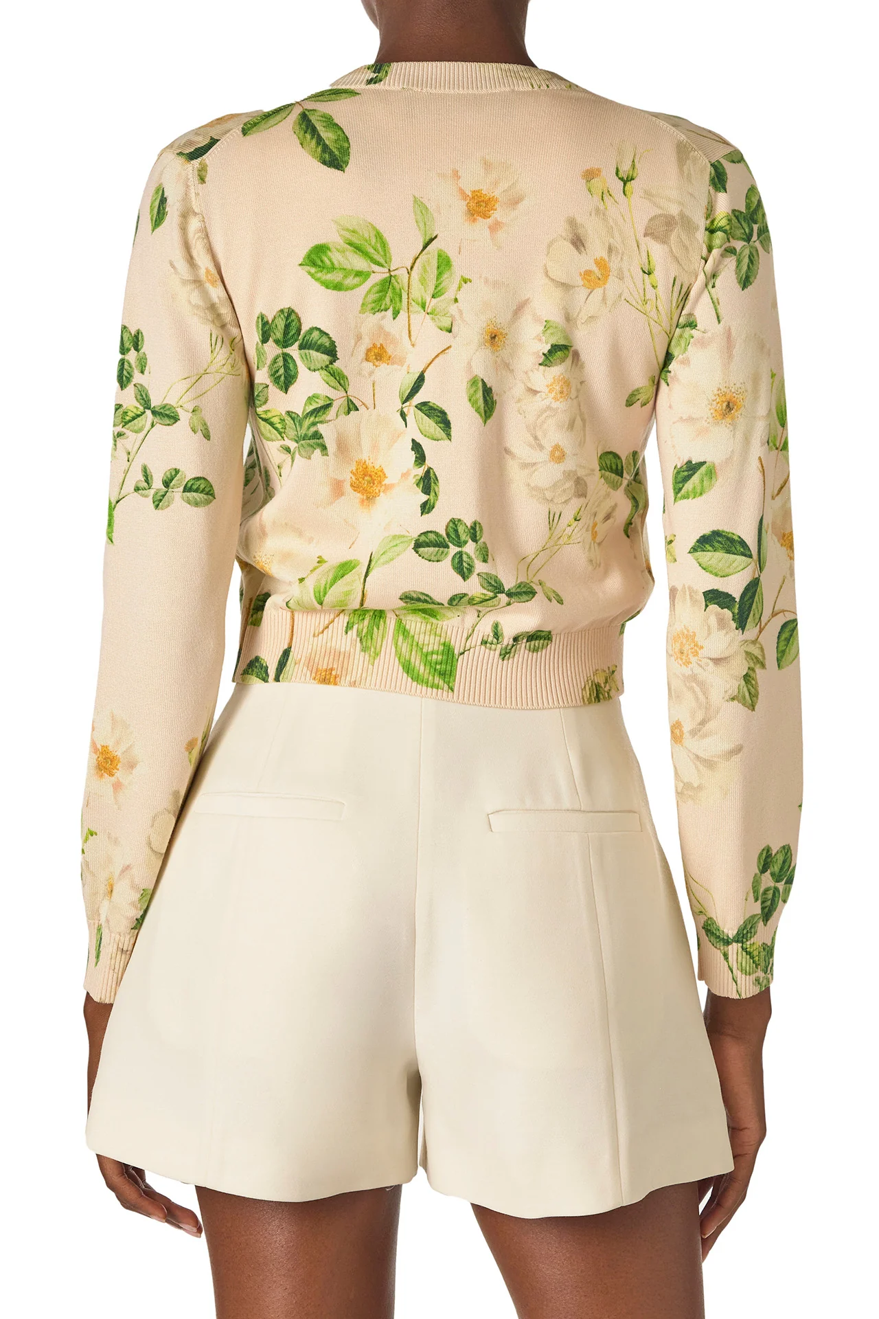 Rose Printed Knit Cardigan - Image 5