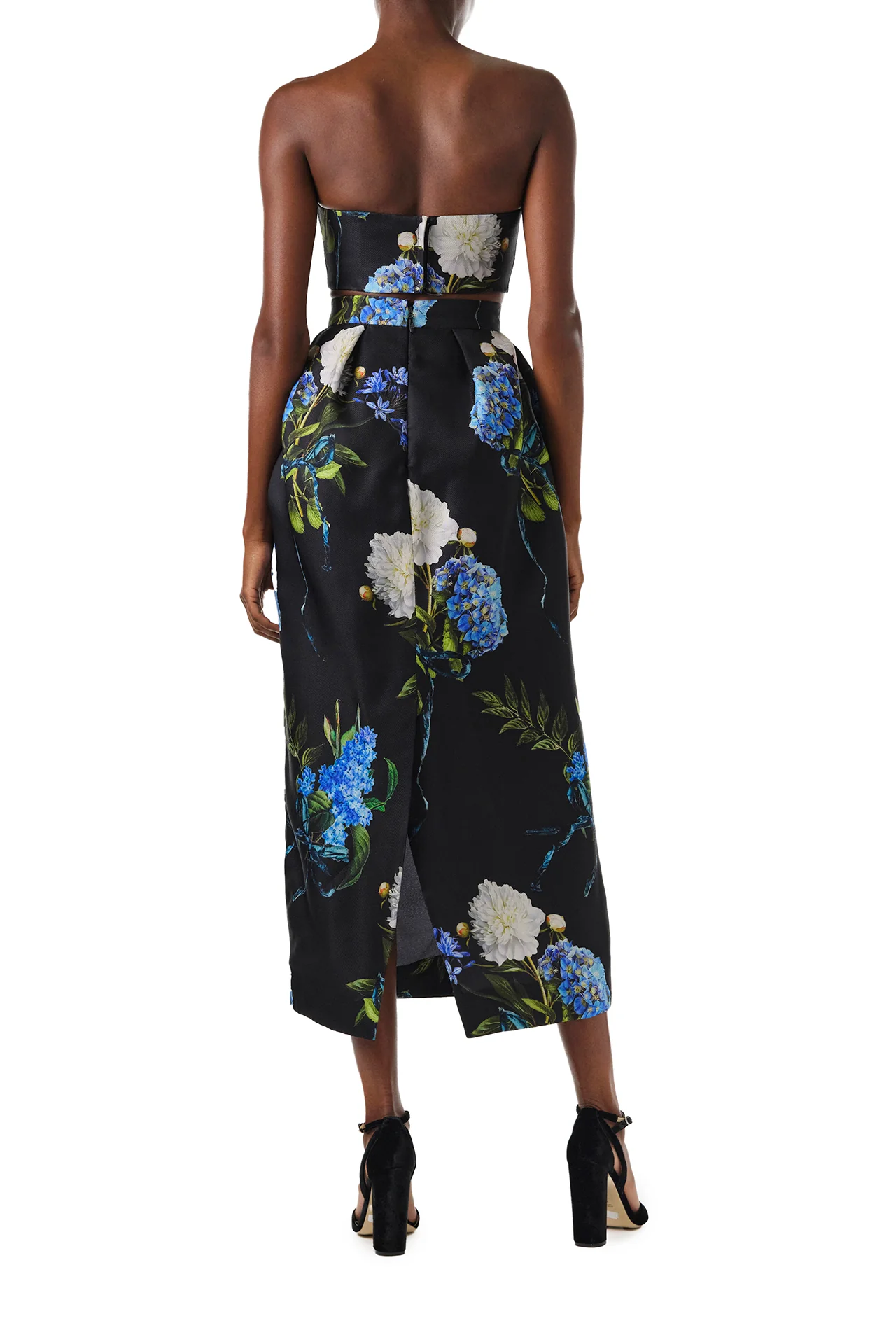 Floral Draped Midi Skirt - Image 5