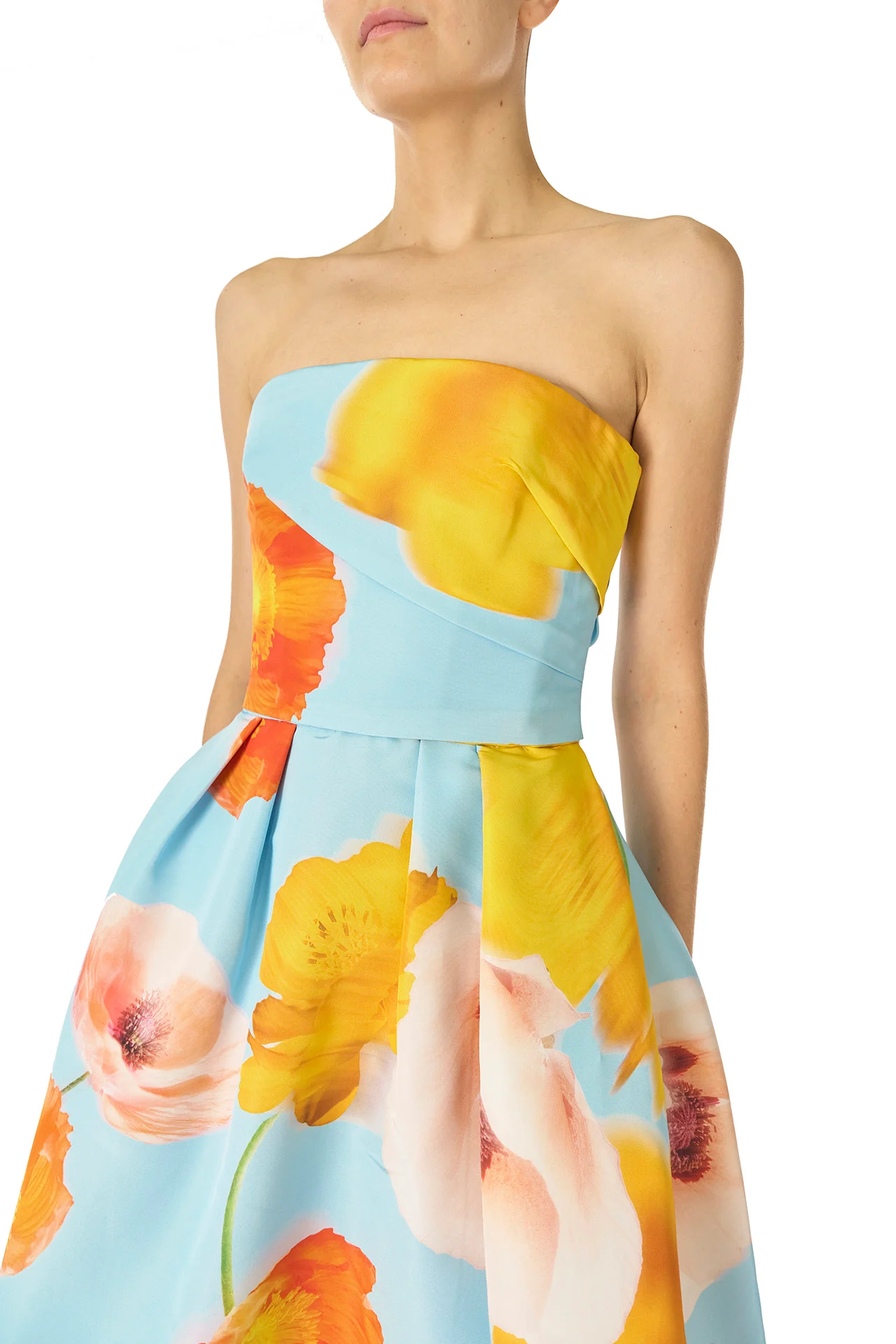 Poppy Floral Tea-Length Dress - Image 4