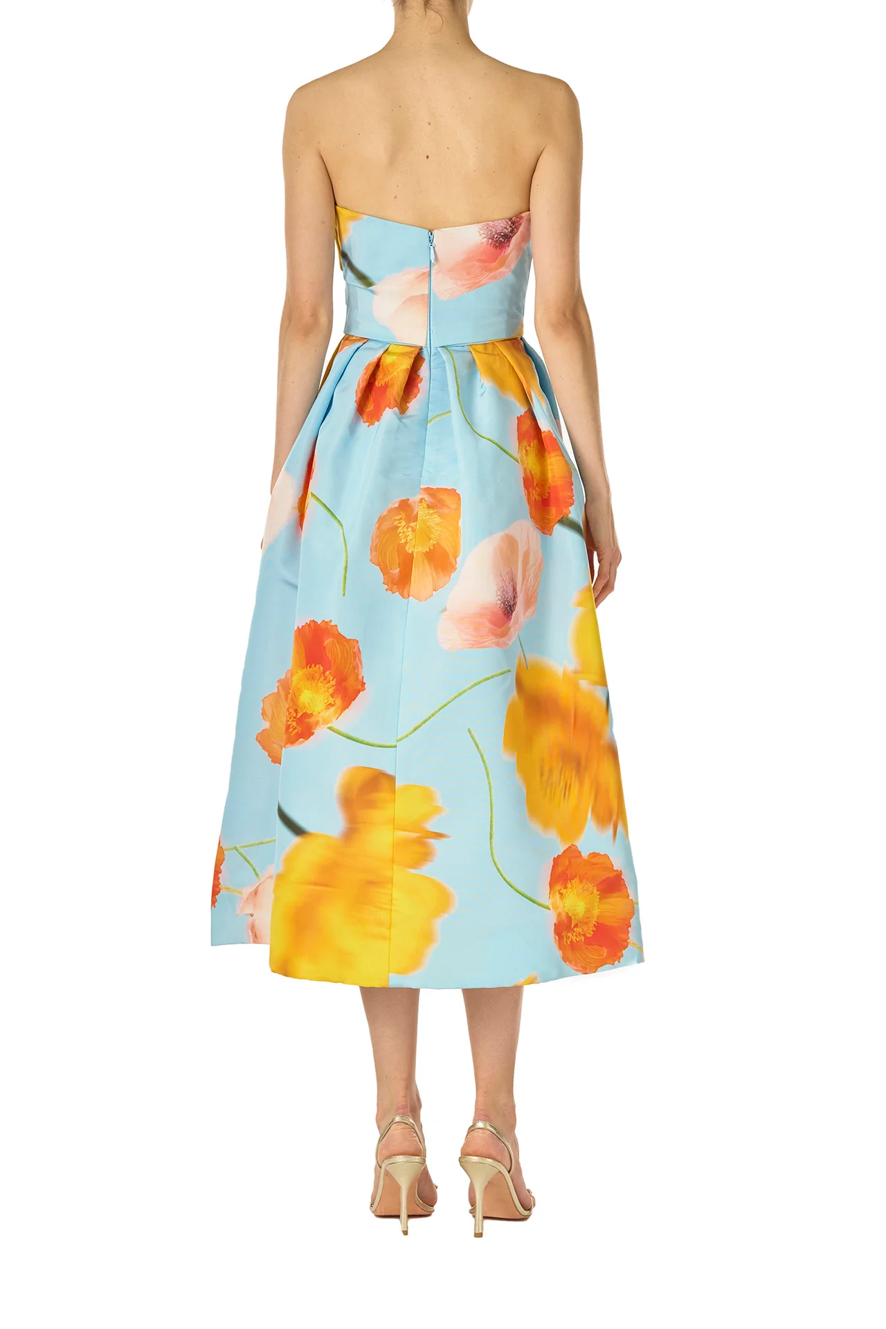 Poppy Floral Tea-Length Dress - Image 6