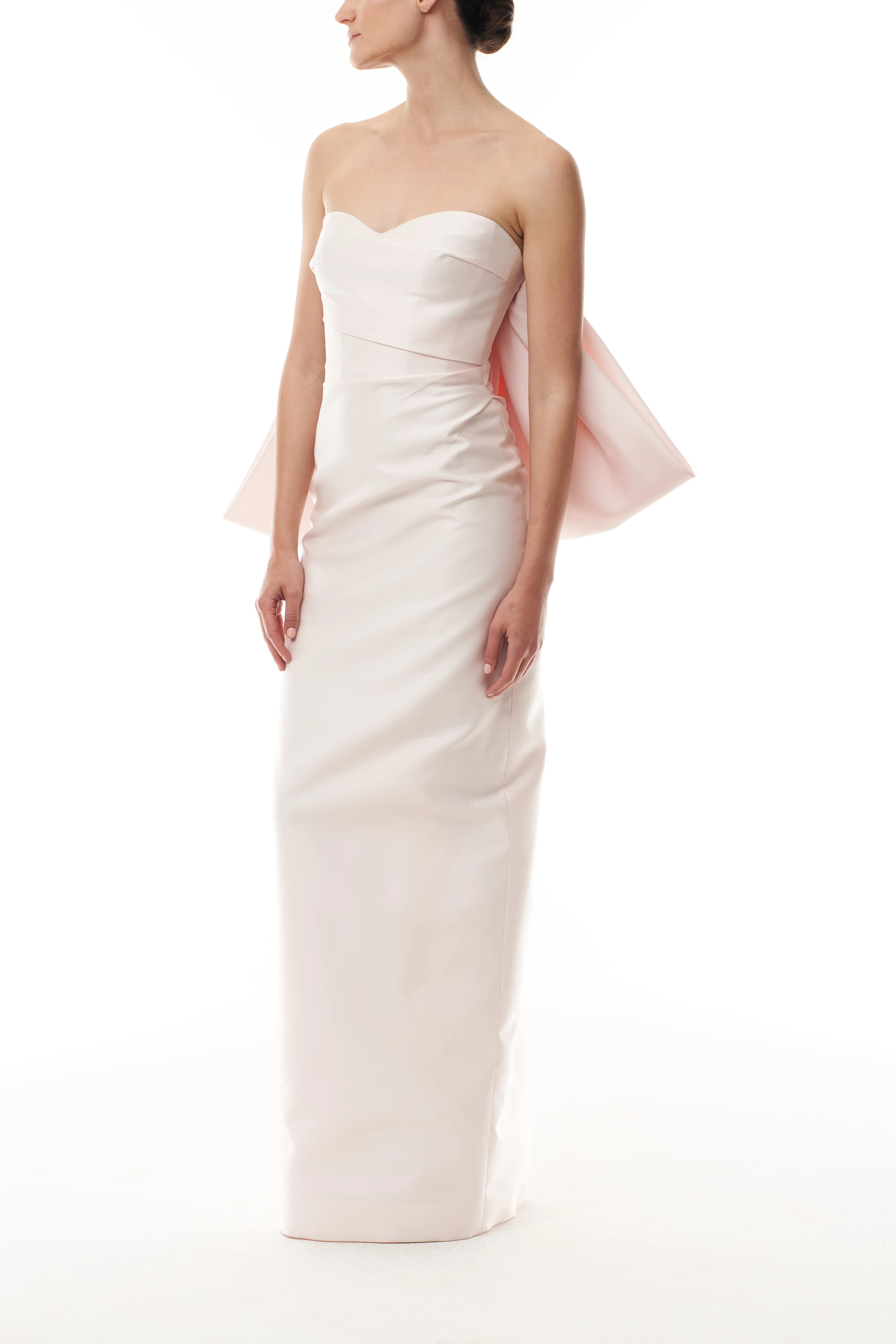 Candy Bow-Draped Column Gown - Image 3