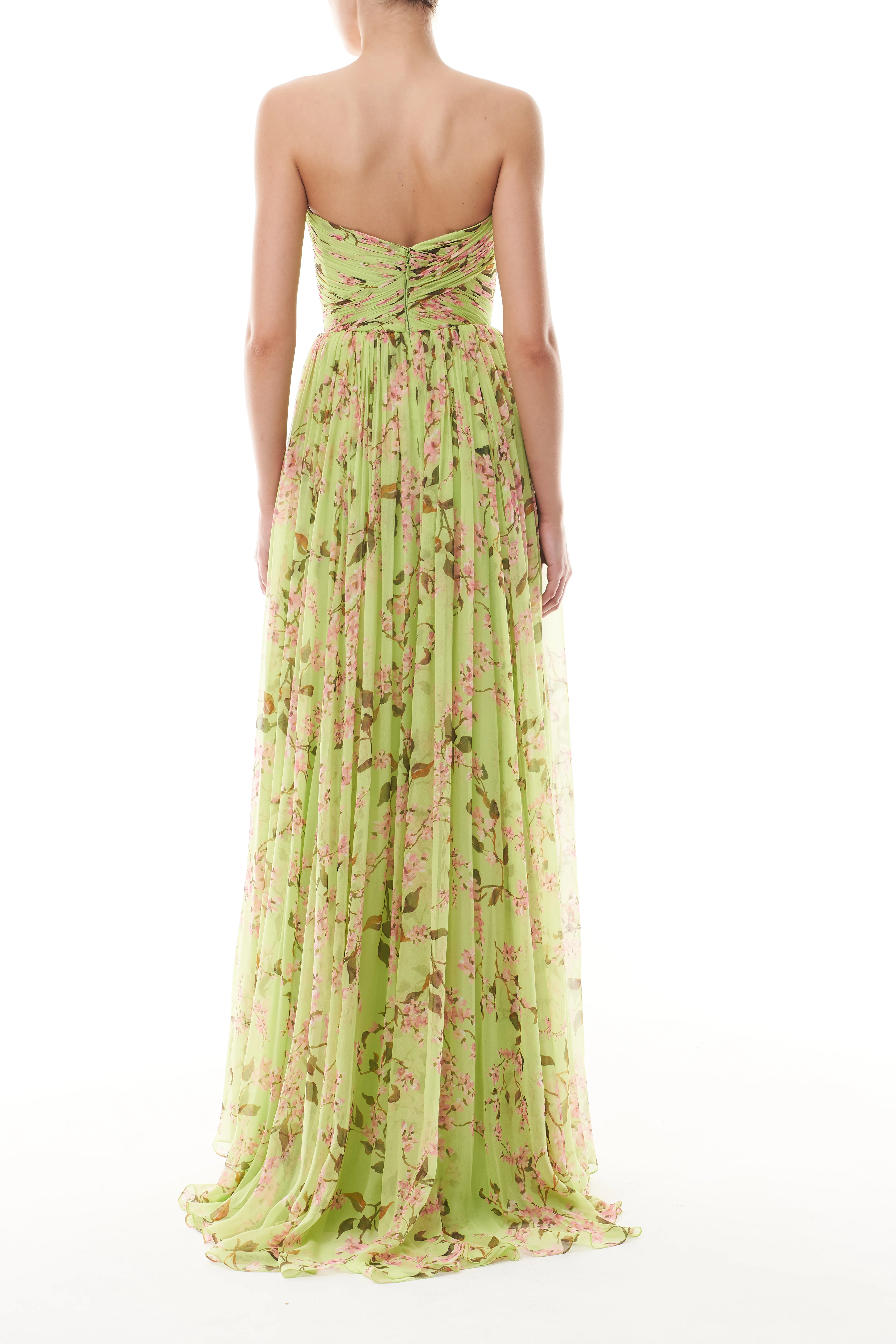 Celadon Floral Sweetheart Gown - Image 5