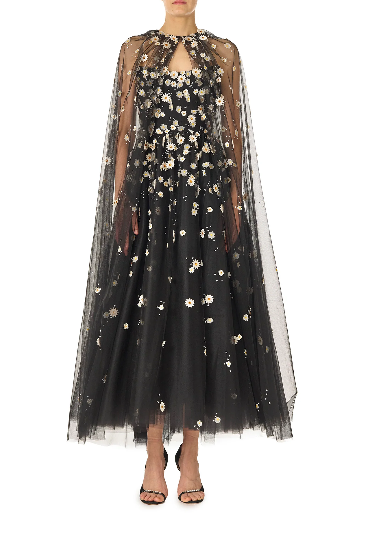 Daisy Embroidered Tulle Dress - Image 5