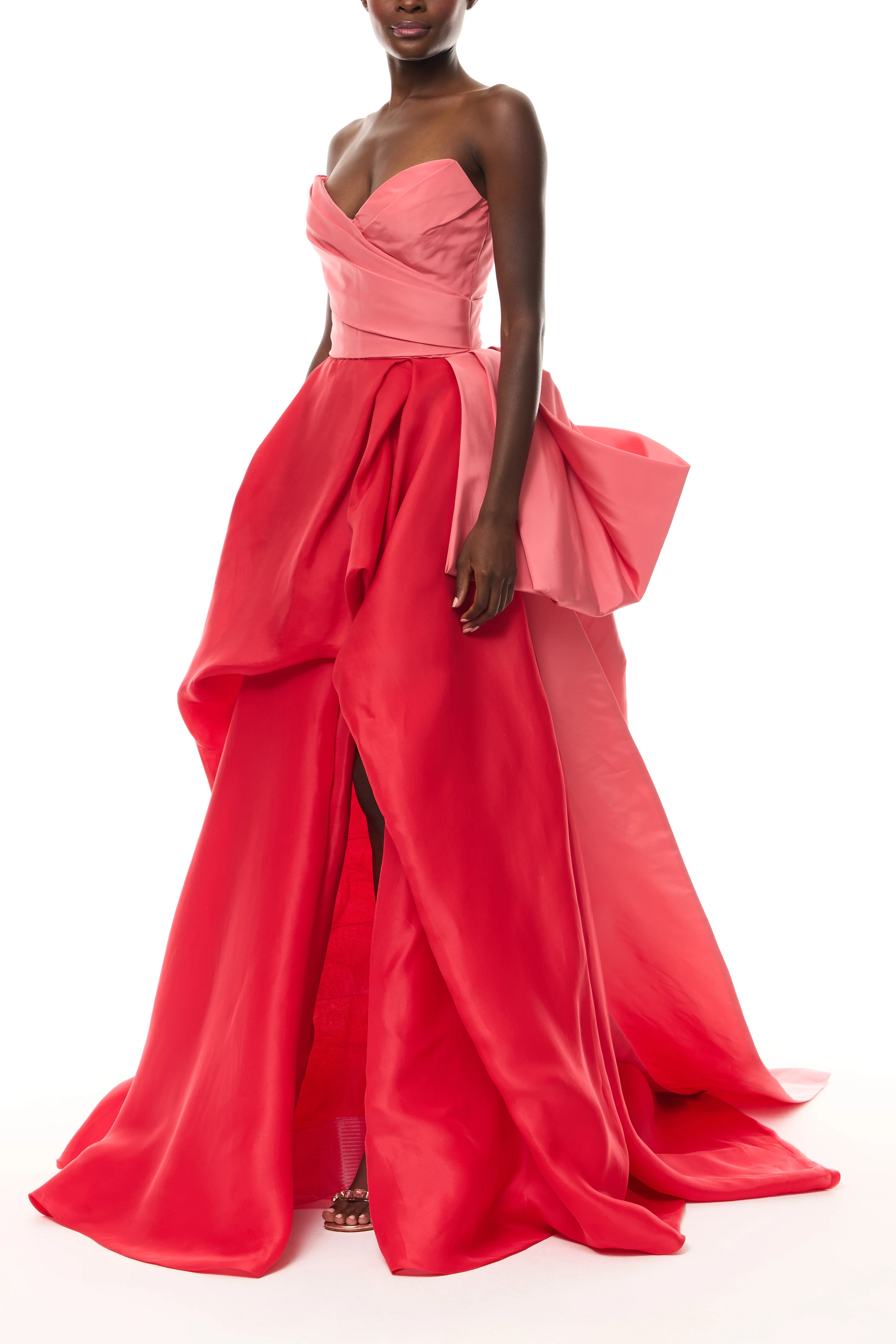 Draped Ballgown with Tufted Skirt - Image 2