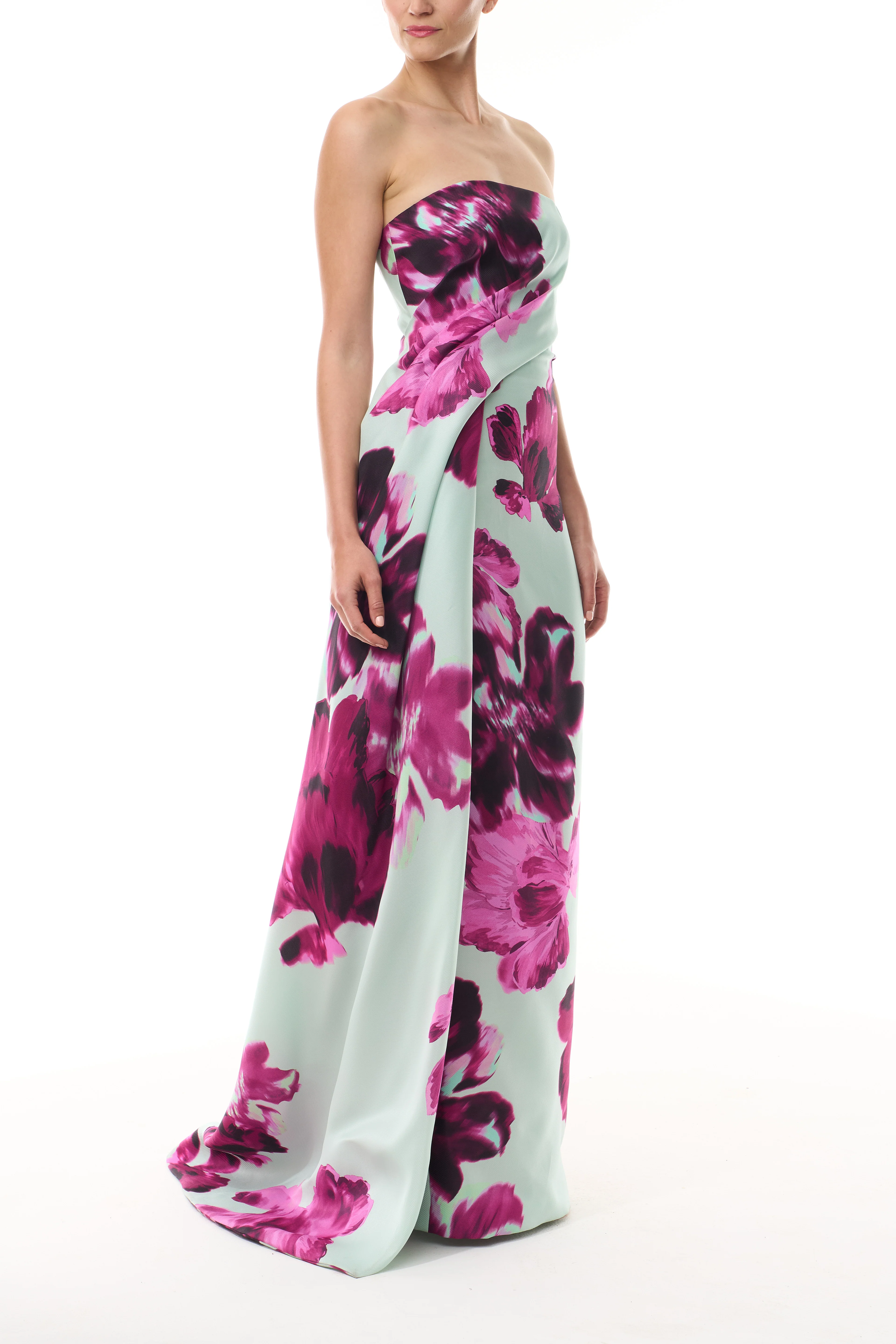 Electric Floral Column Gown - Image 3
