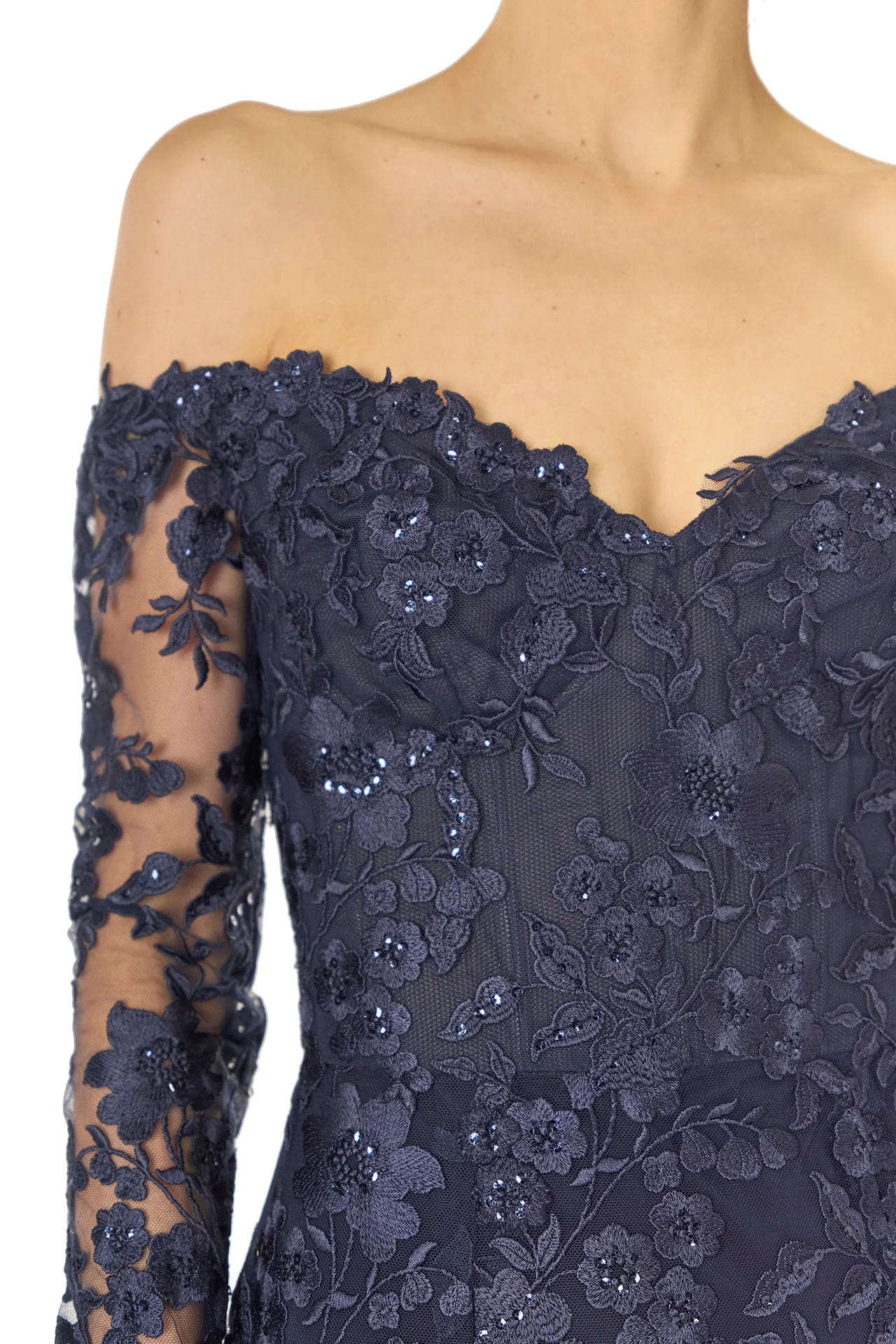 Embroidered Tulle Gown - Image 2