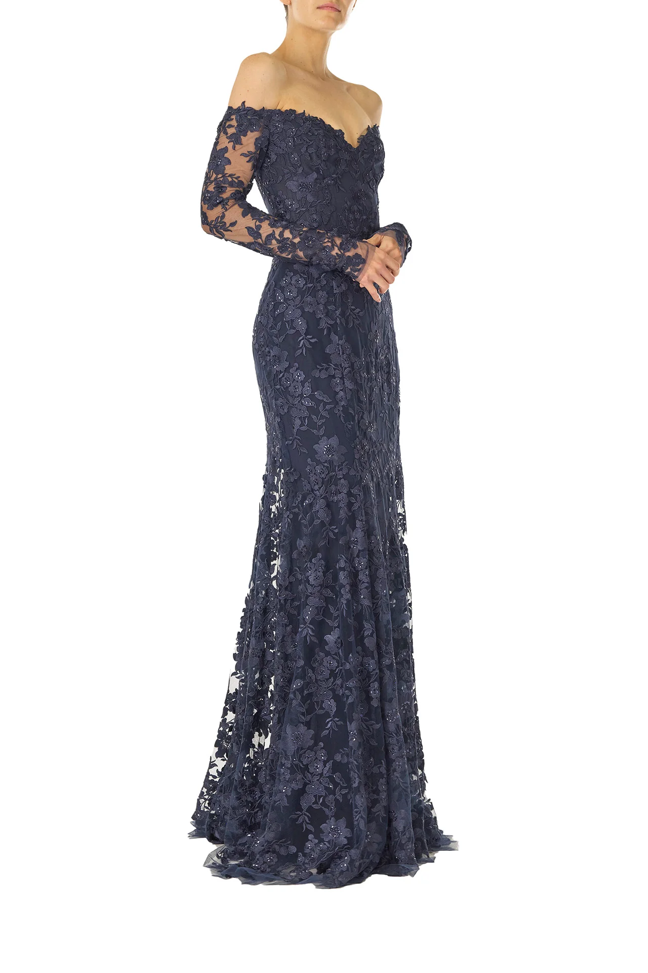 Embroidered Tulle Gown - Image 4