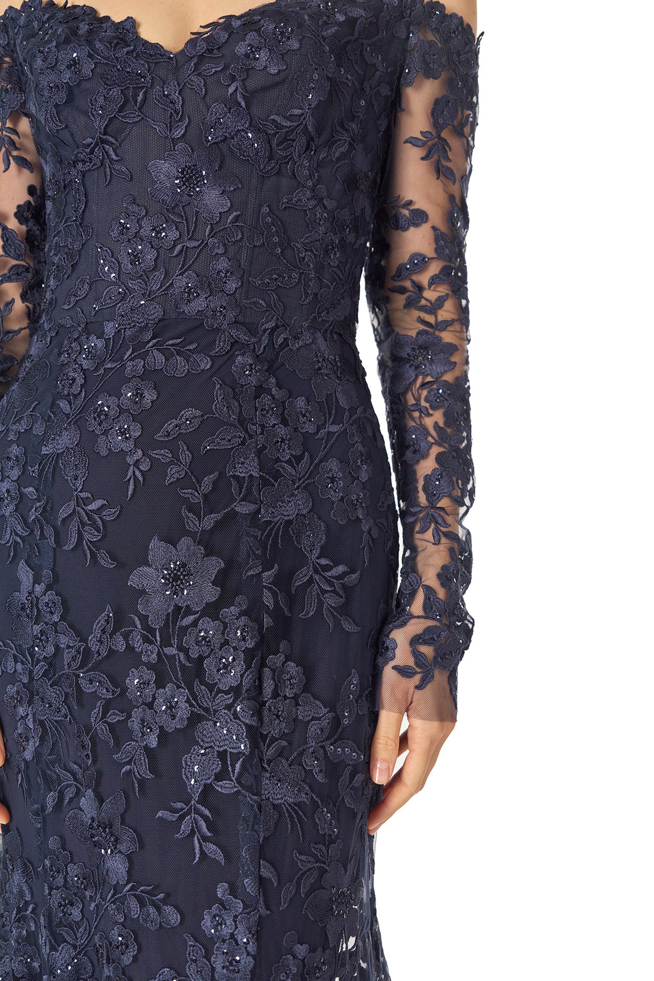Embroidered Tulle Gown - Image 6