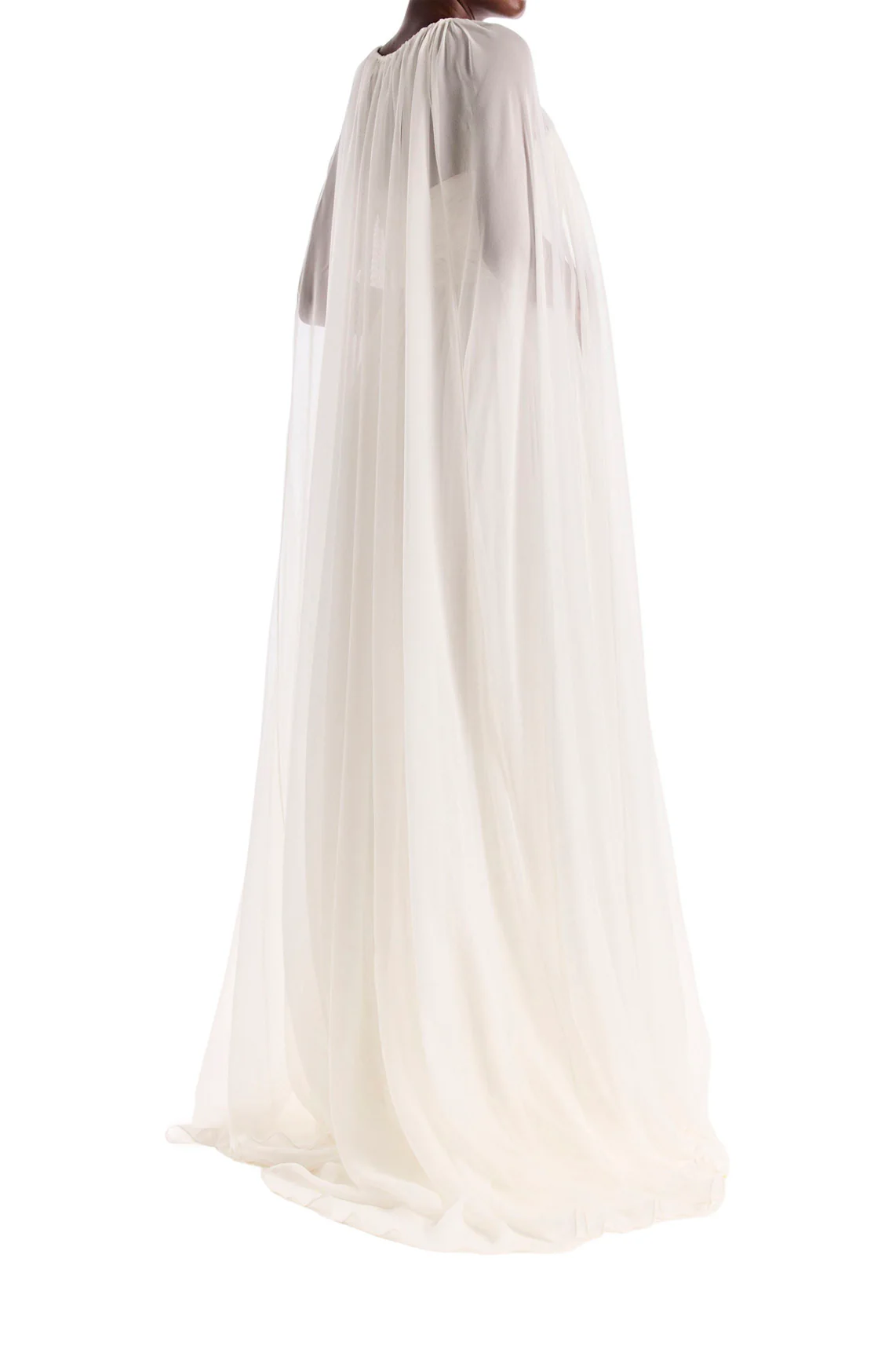 Floor Length Chiffon Evening Cape - Image 4