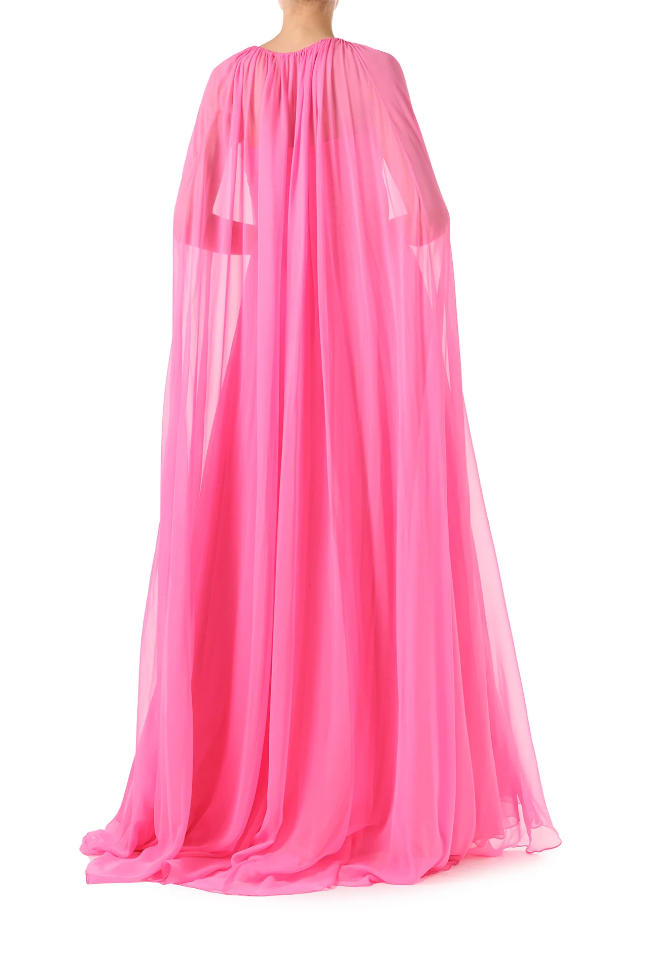 Floor Length Chiffon Cape - Image 5