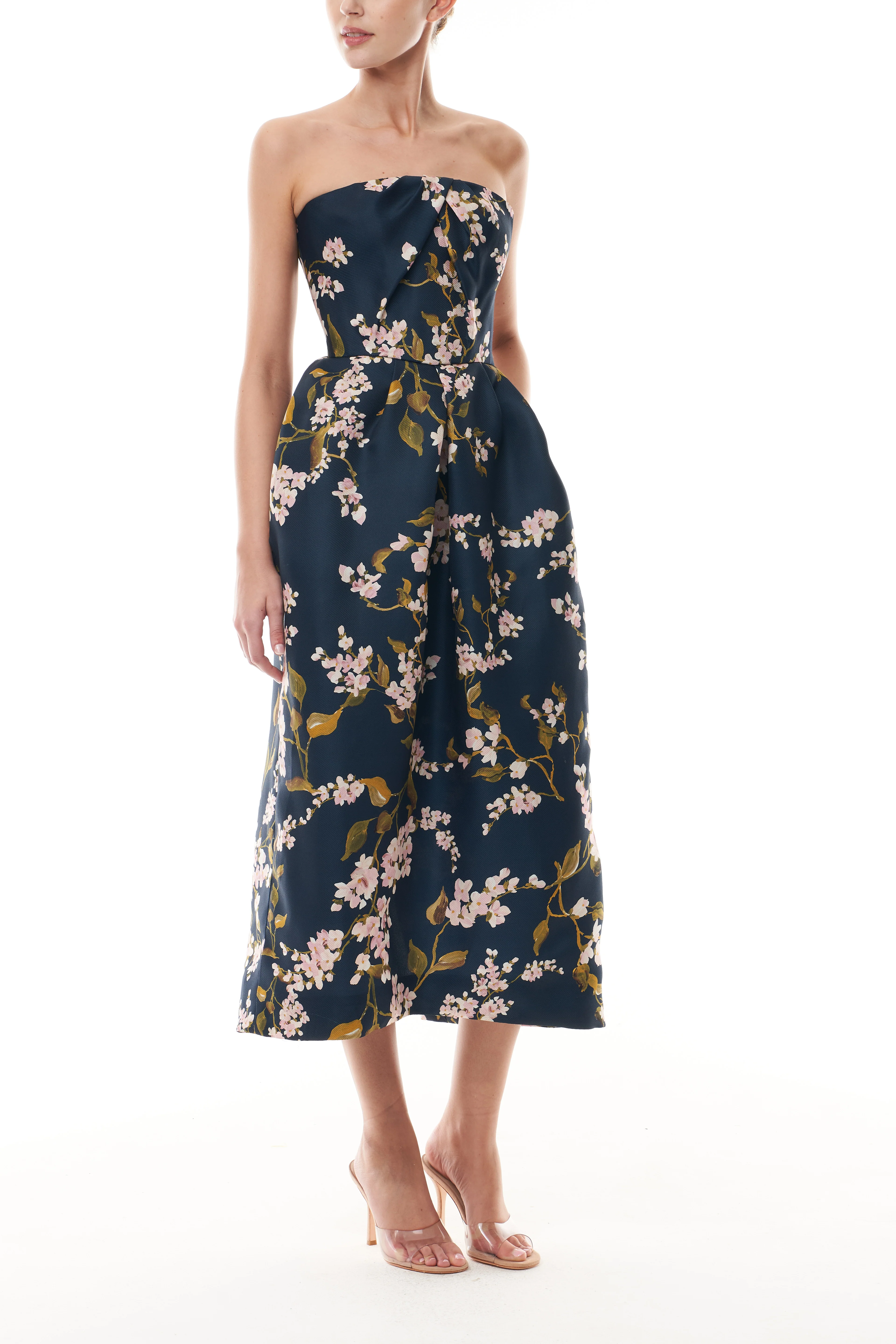 Floral Ocean Gazar Cocktail Dress - Image 4