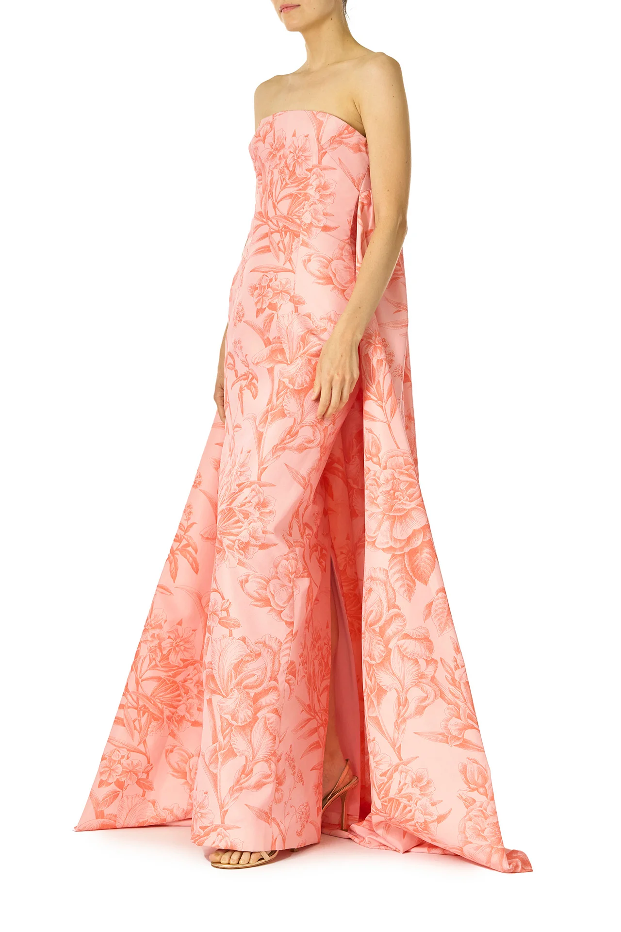 Floral Print Column Gown - Image 3