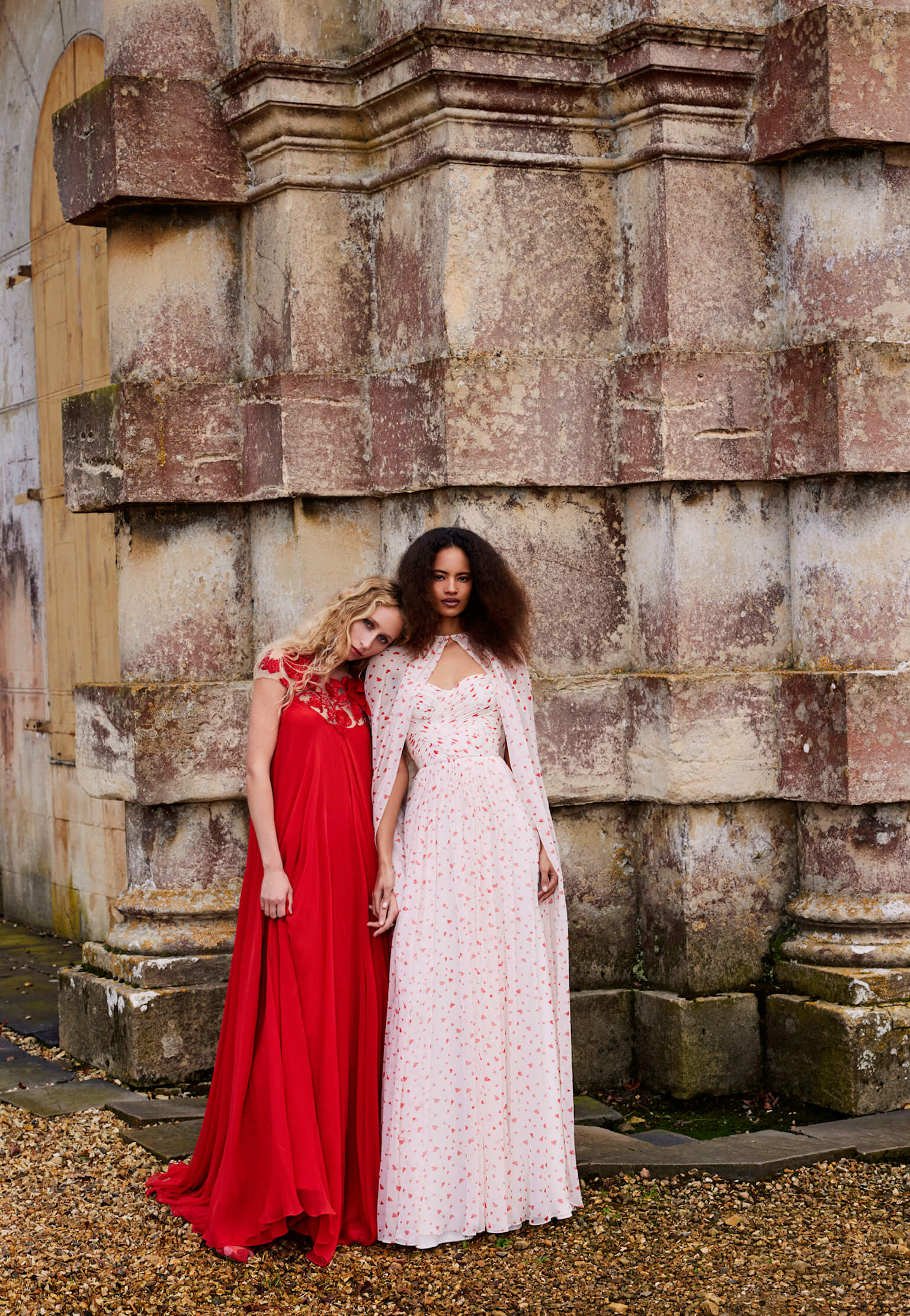 Heart Print Chiffon Gown - Image 5