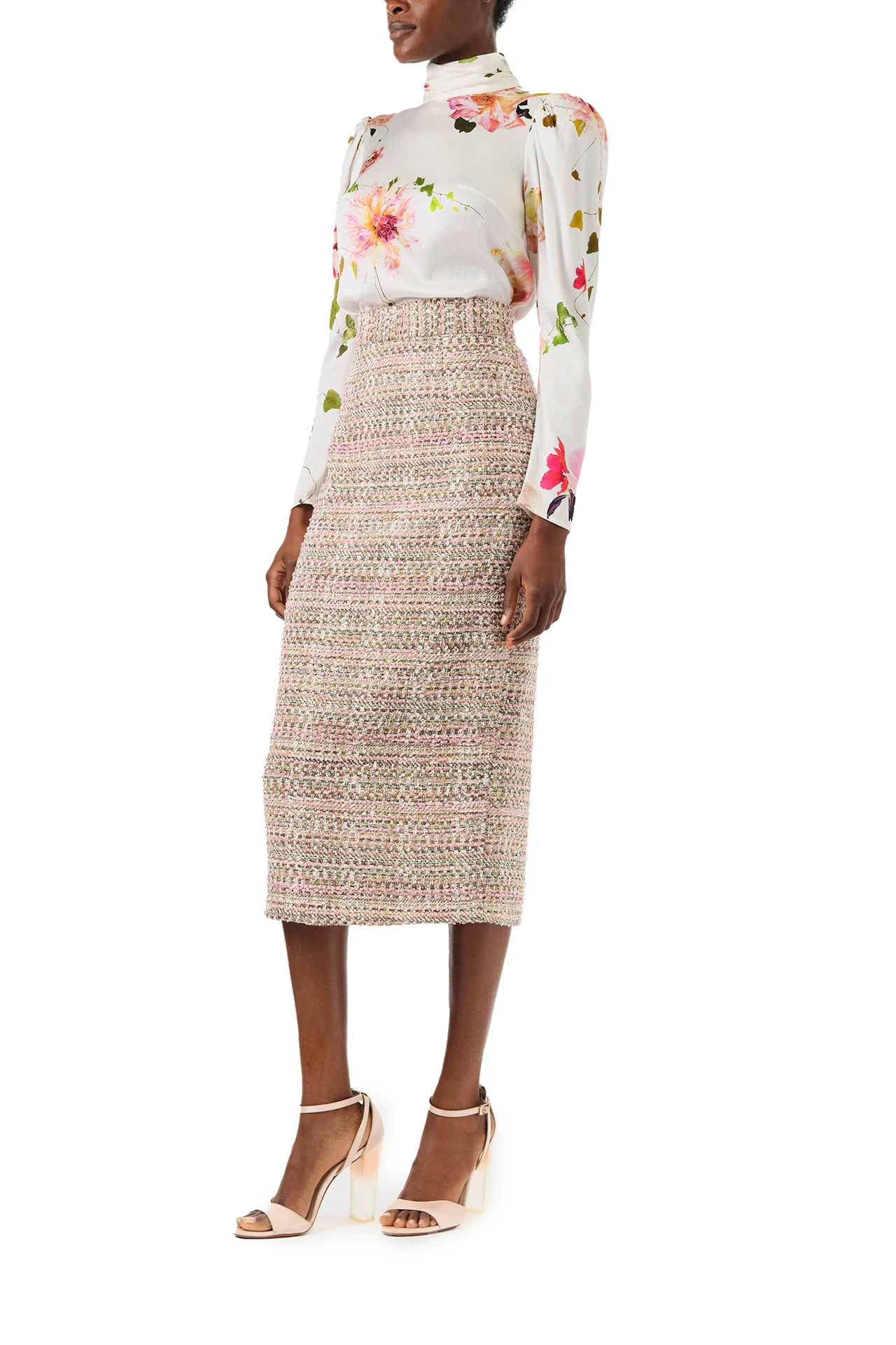 High Neck Floral Blouse - Image 4