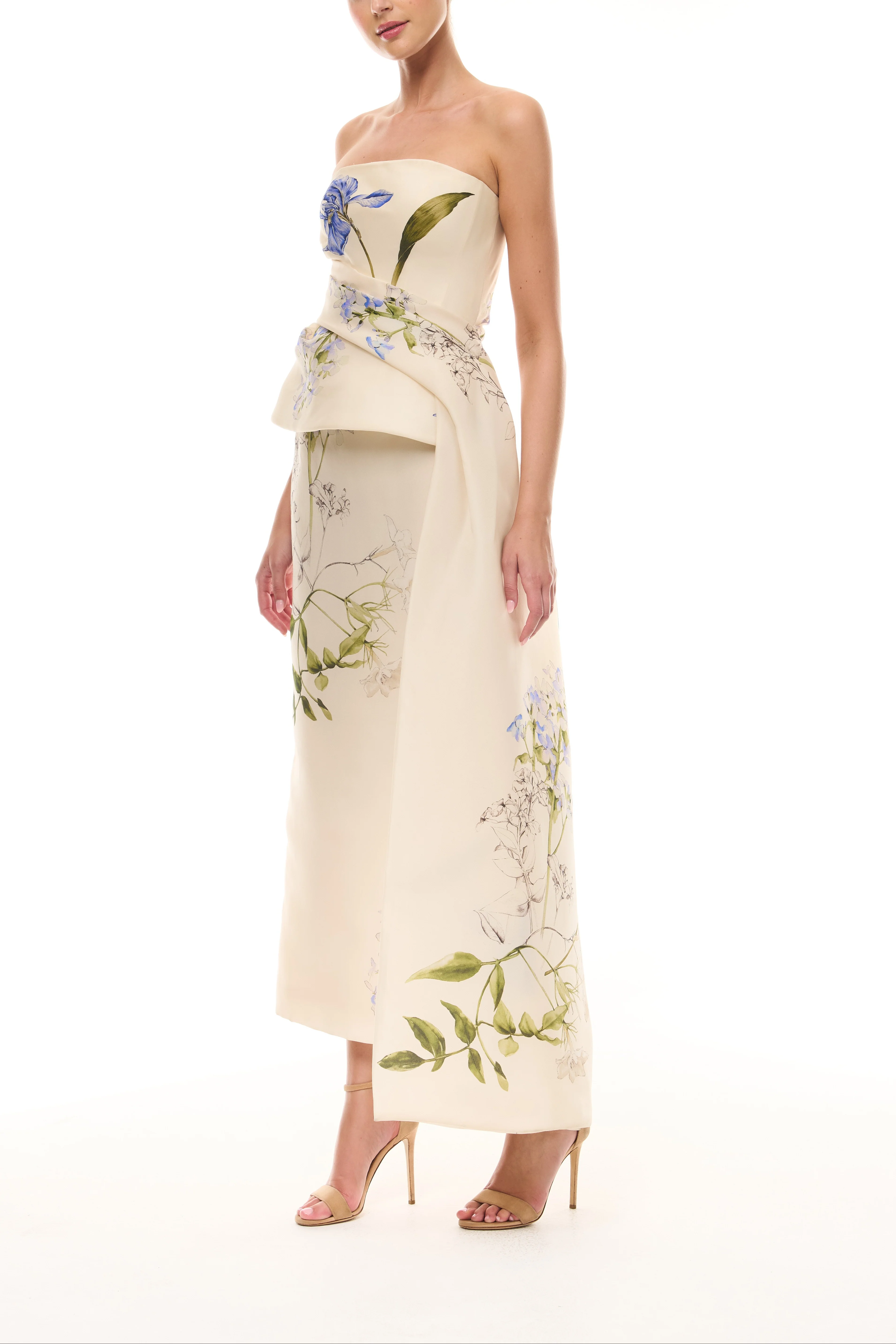 Iris Bouquet Peplum Gown - Image 4