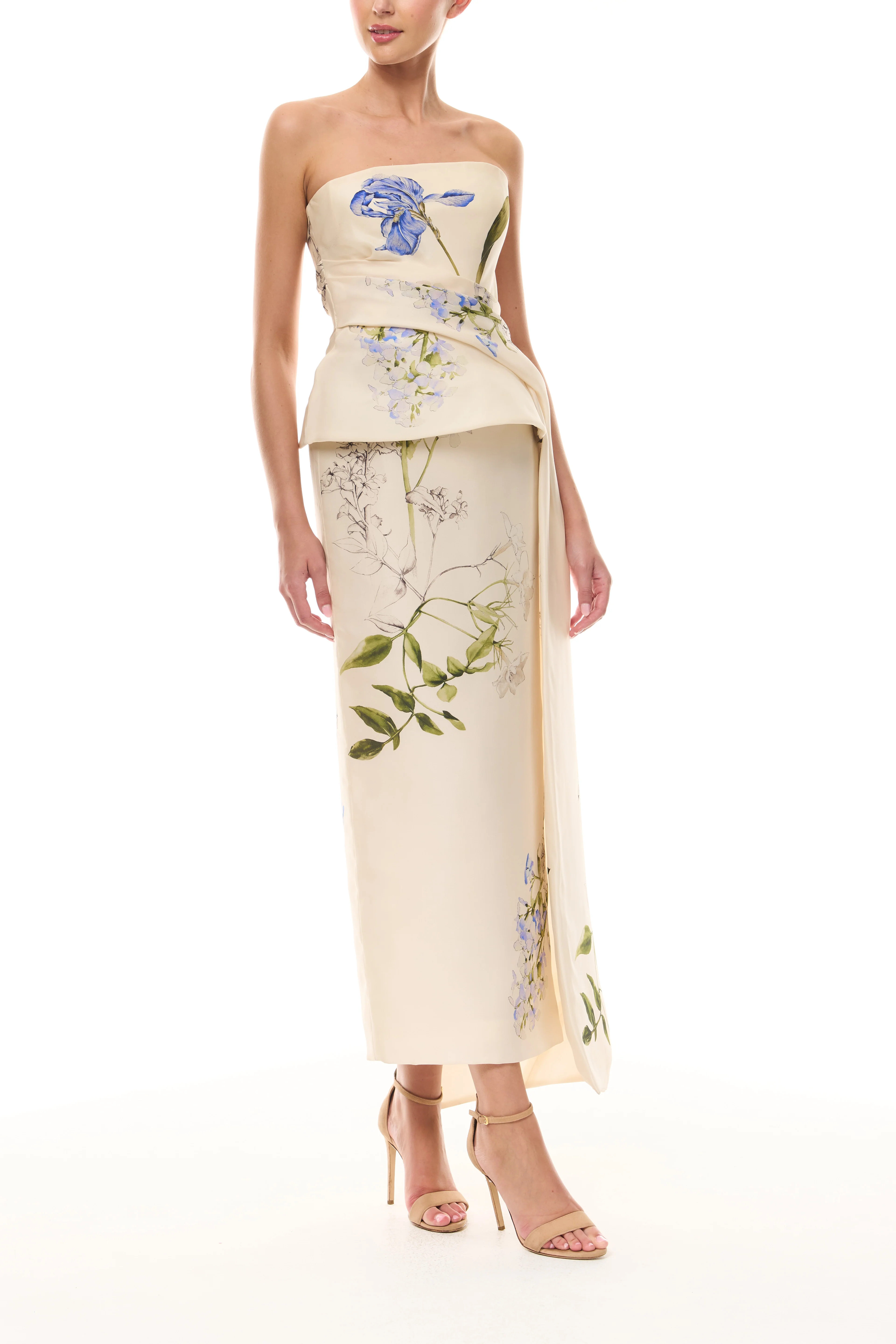 Iris Bouquet Peplum Gown - Image 6