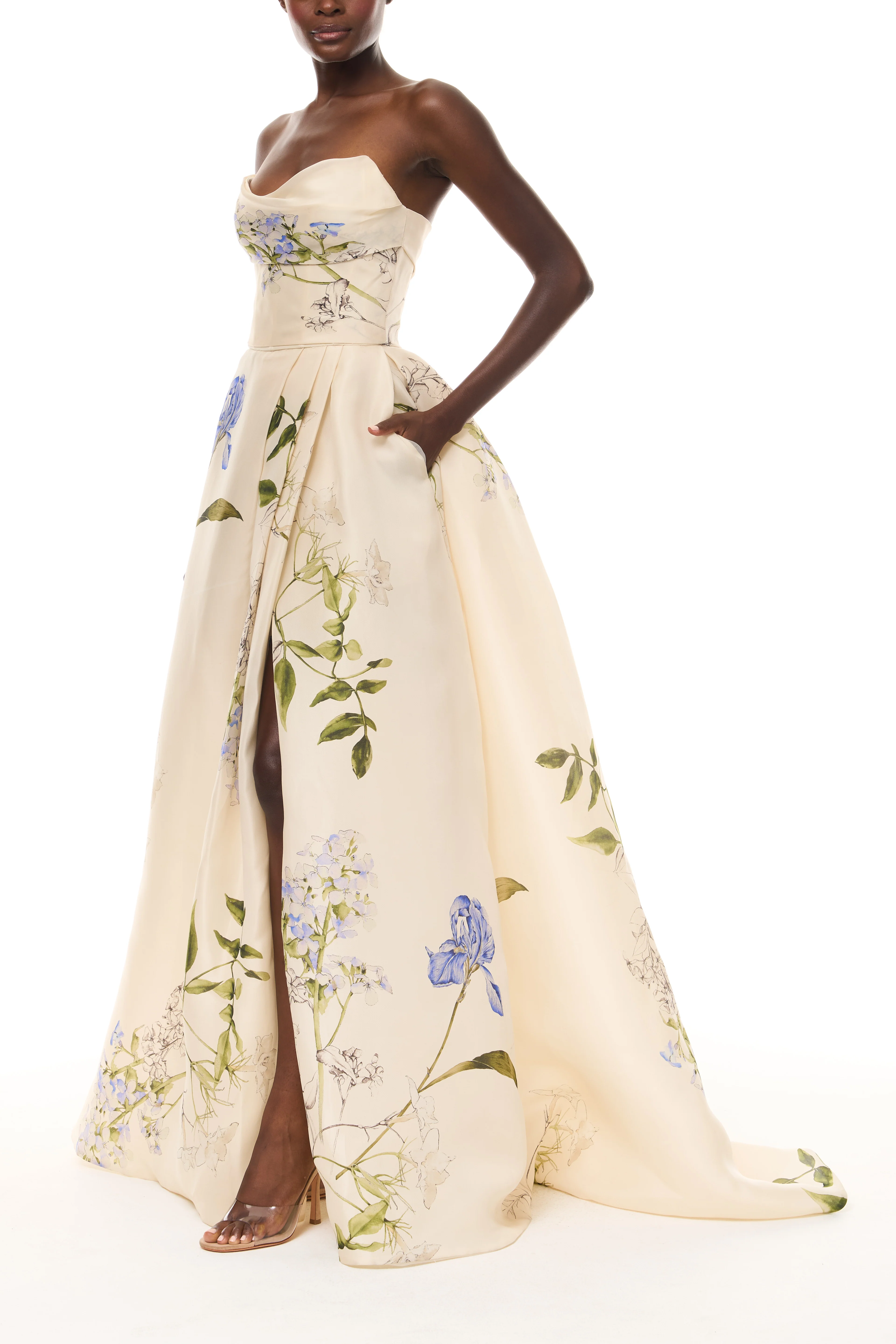 Iris Bouquet Gazar Ballgown - Image 3