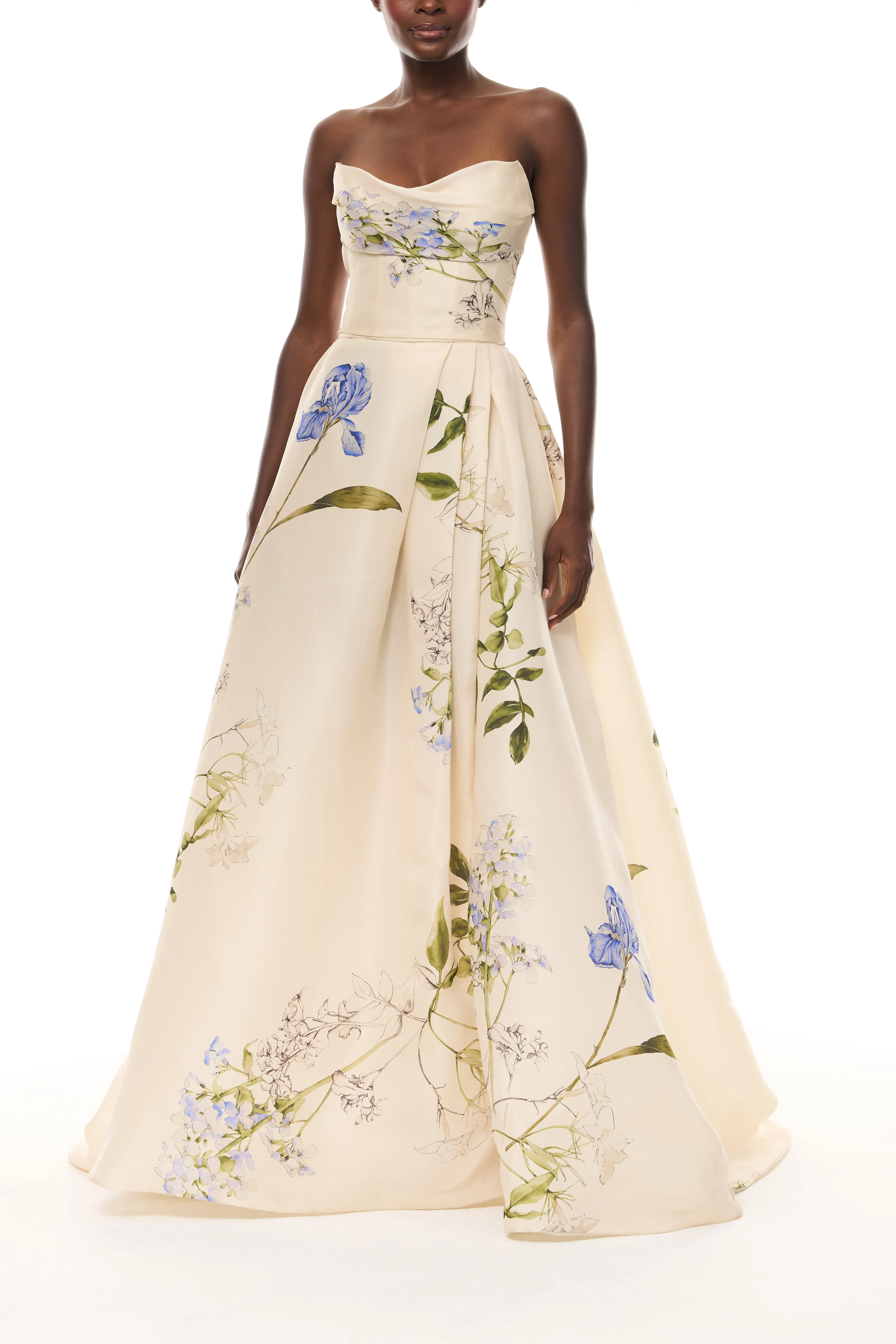 Iris Bouquet Gazar Ballgown - Image 4