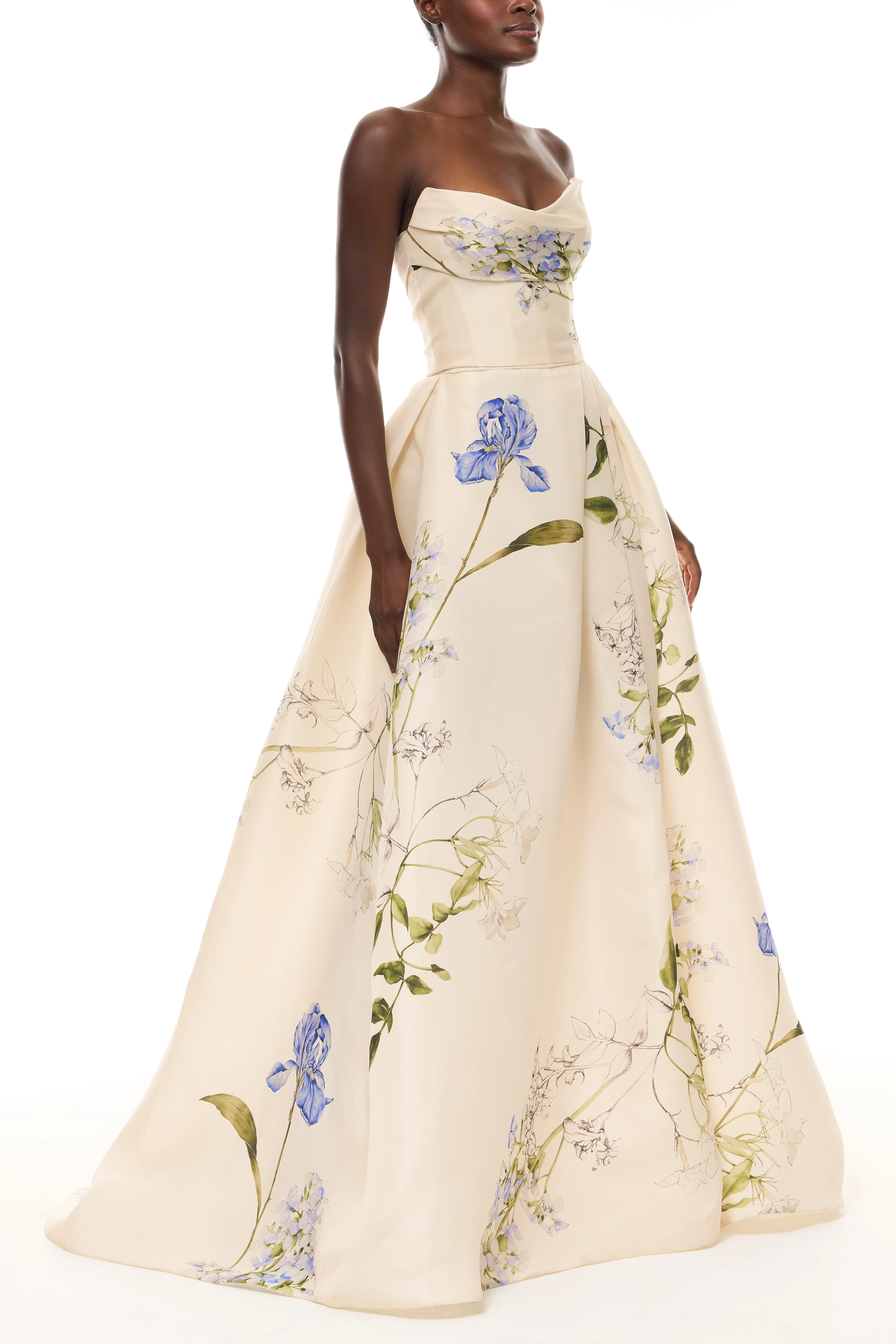 Iris Bouquet Gazar Ballgown - Image 5