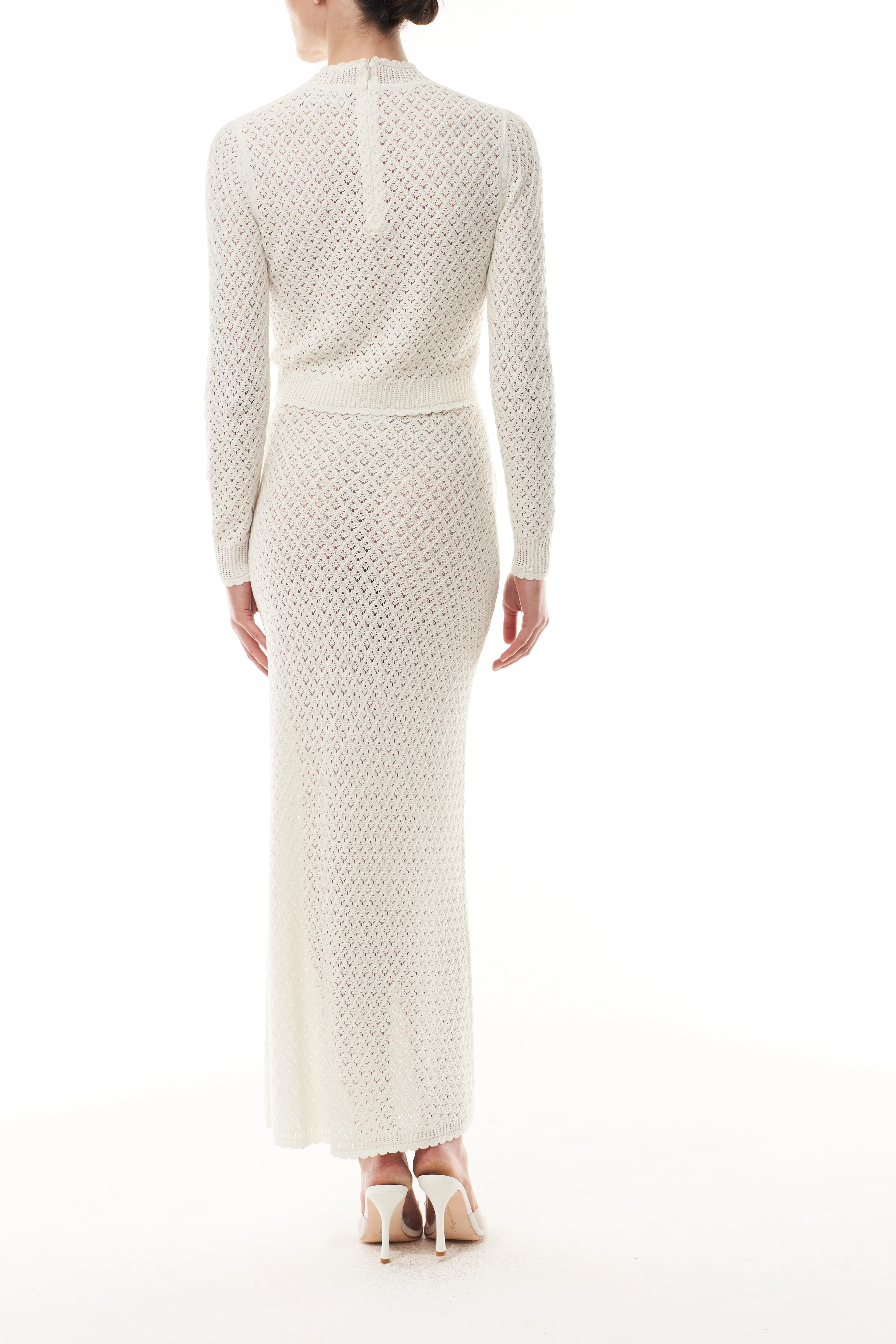 Lace Knit Midi Skirt - Image 4