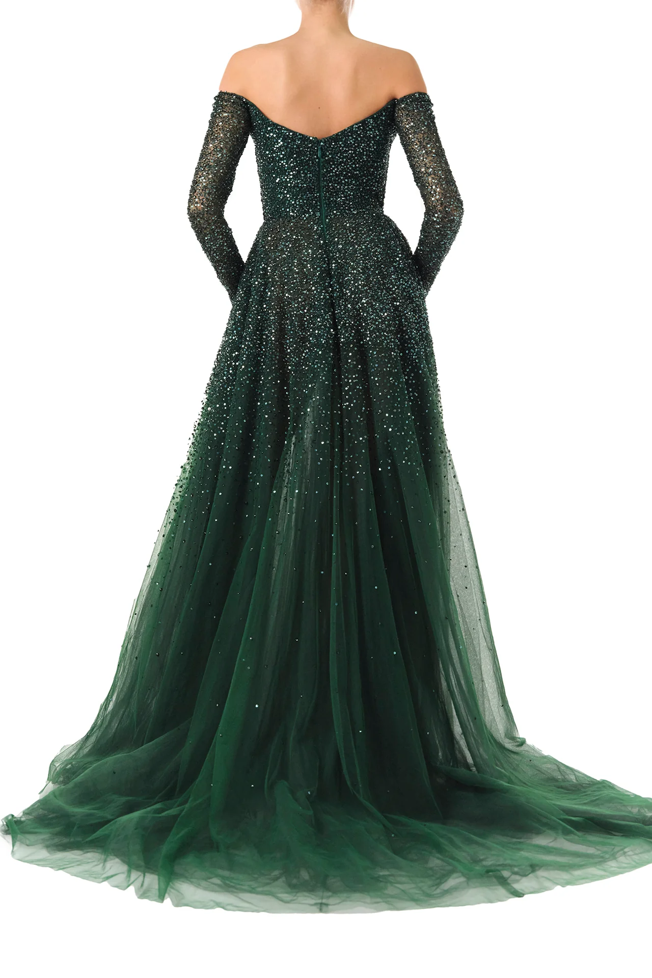 Off The Shoulder Embroidered Ball Gown - Image 4