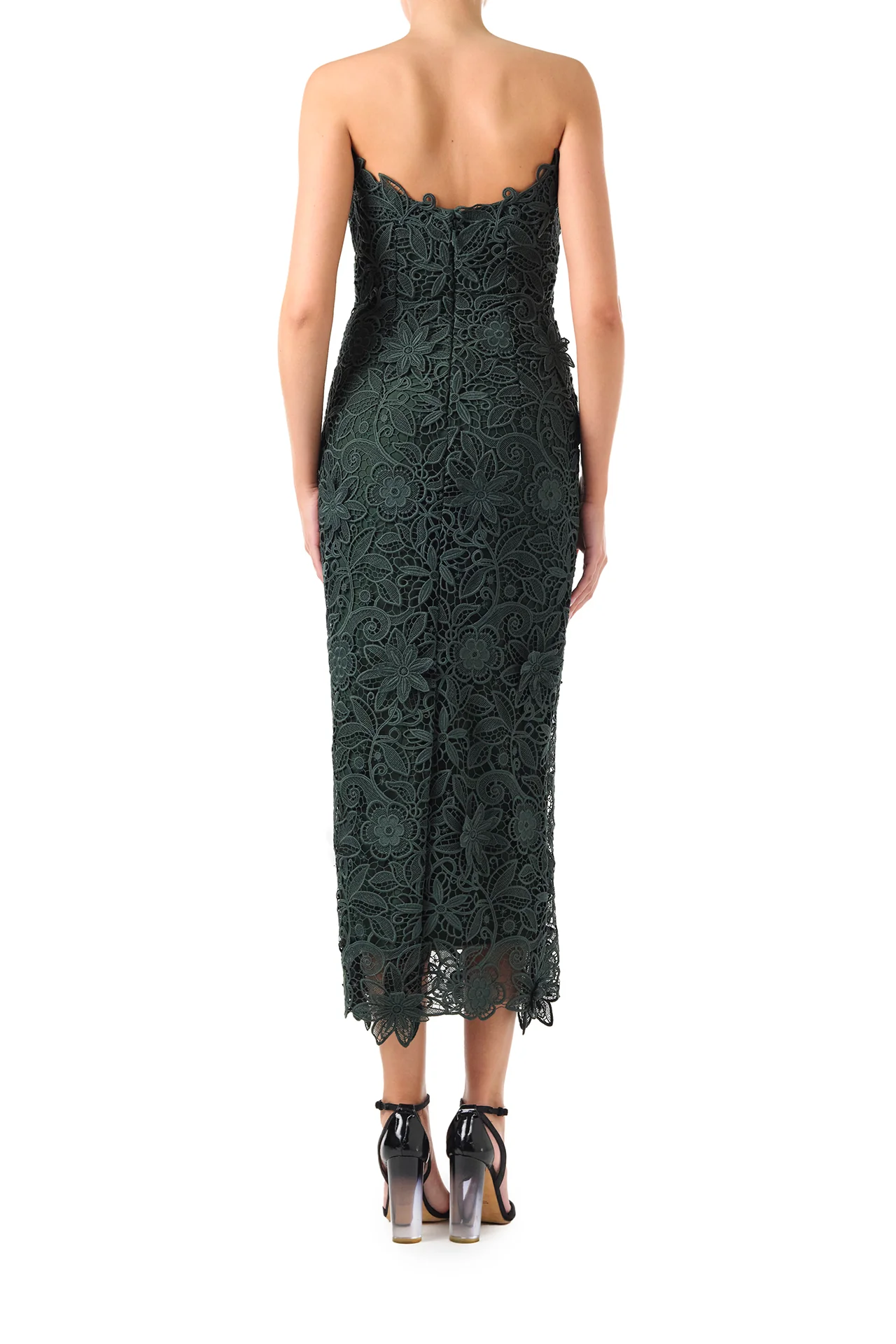Strapless Lace Sheath Dress - Image 6