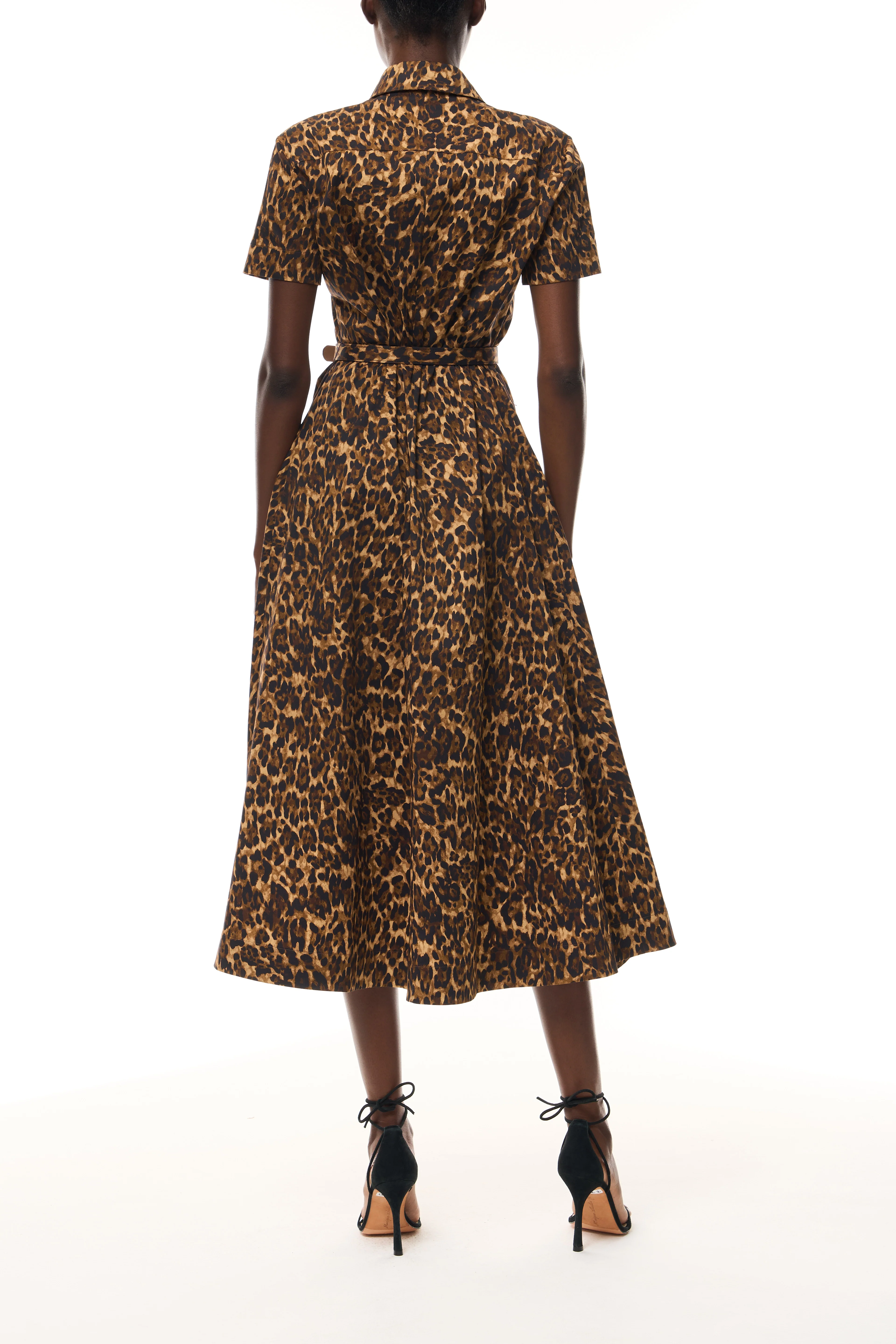 Leopard Poplin Shirt Dress - Image 6