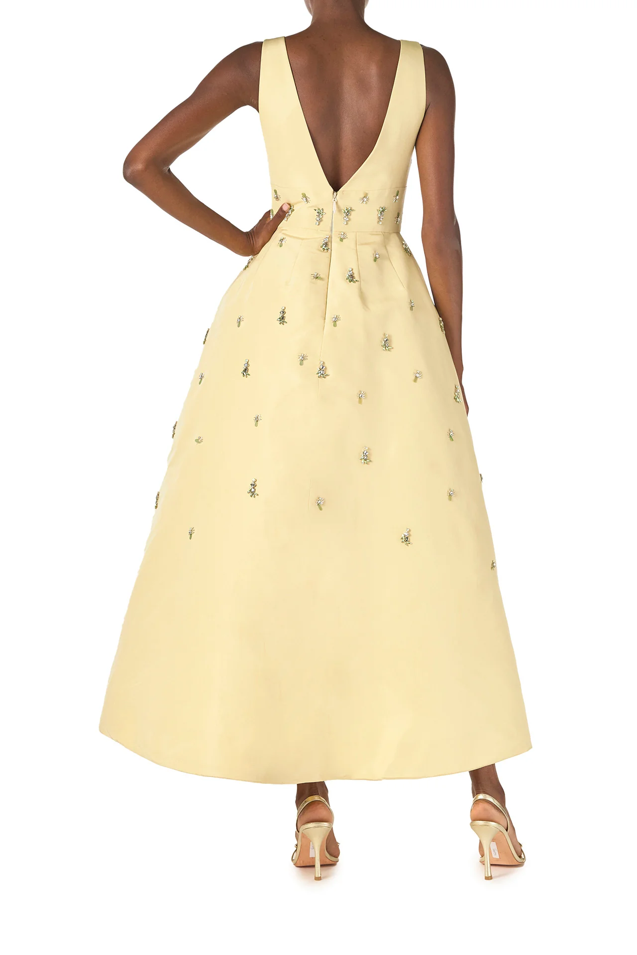 Limoncello Embroidered Cocktail Dress - Image 4