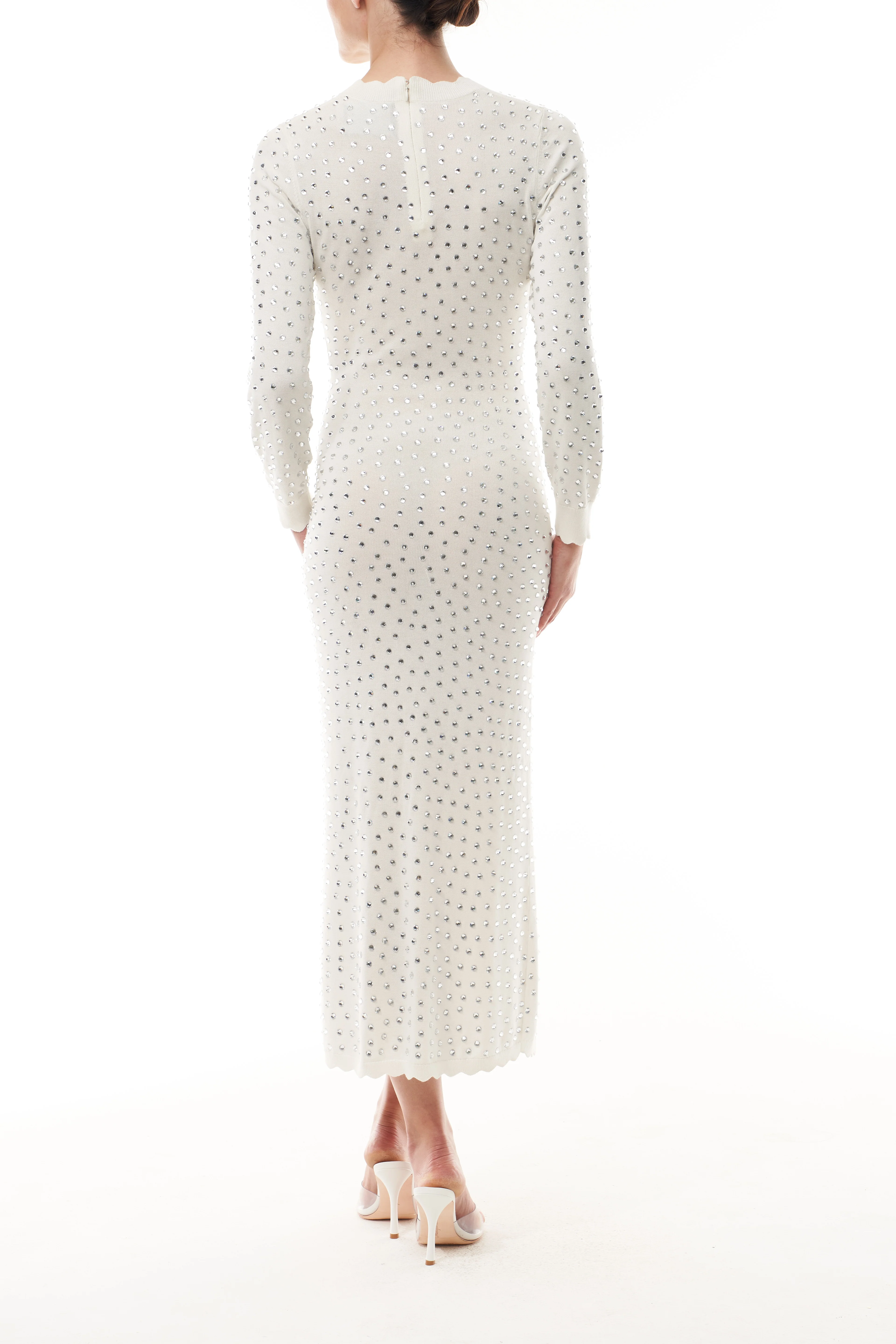 Long Sleeve Crystal Dress - Image 5