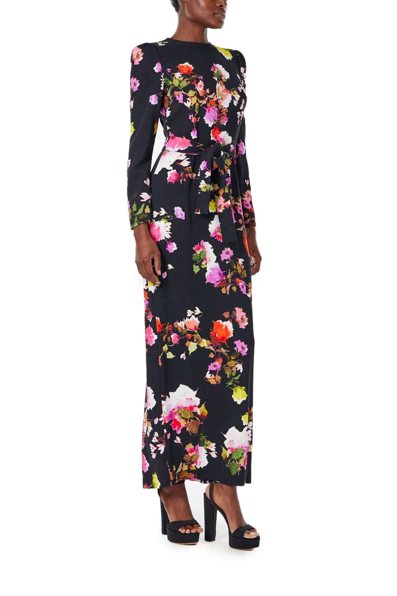 Long Sleeve Floral Dress - Image 3