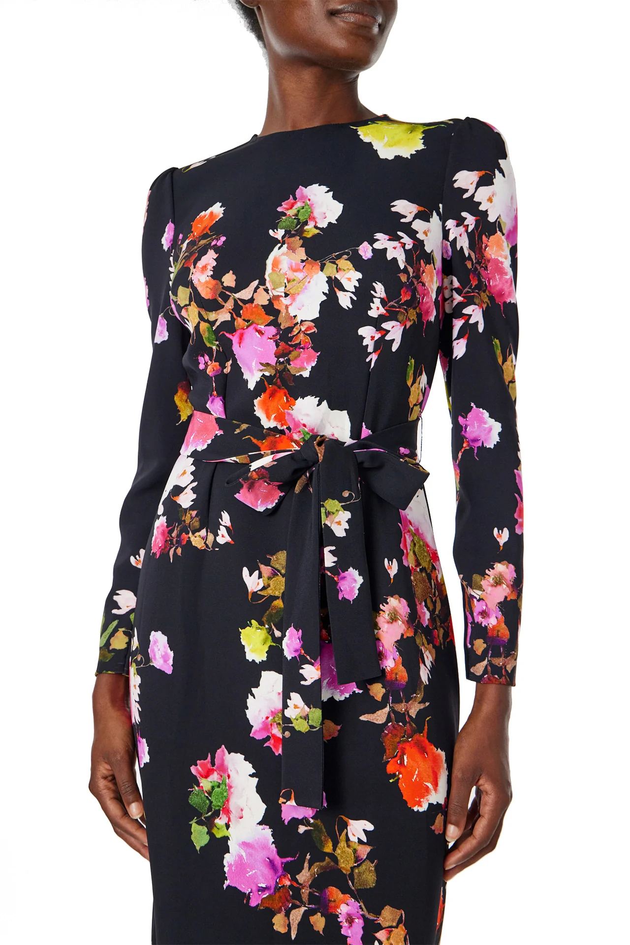 Long Sleeve Floral Dress - Image 5