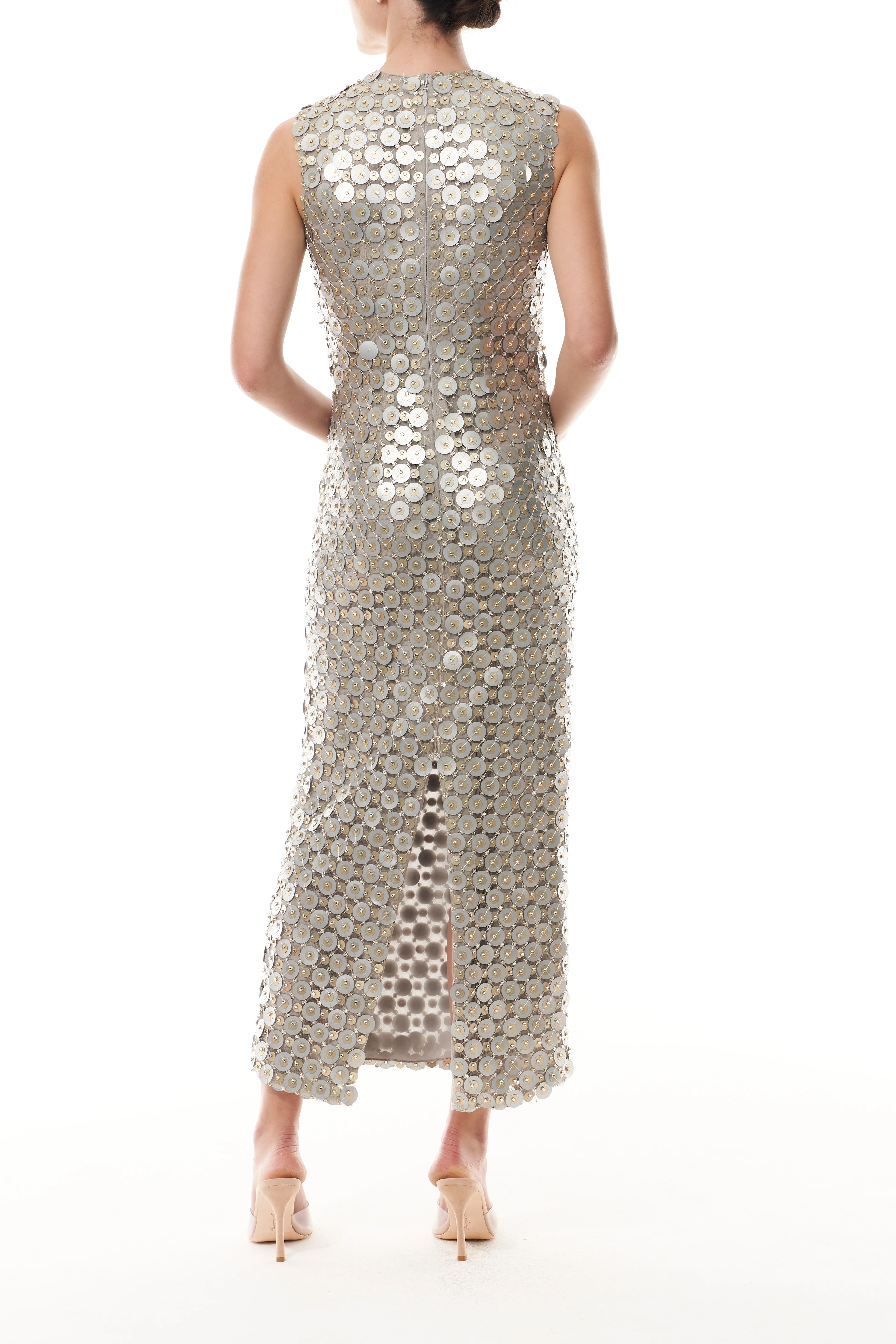 Metallic Disc Shift Dress - Image 6