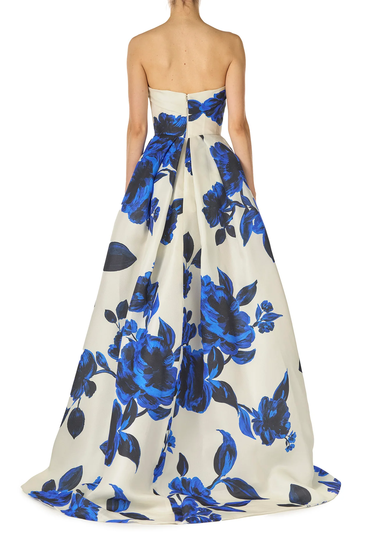 Printed Gazar Ball Gown - Image 5
