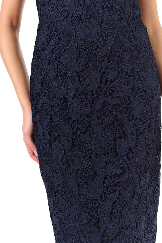 Short Sleeve Lace Sheath - Image 6