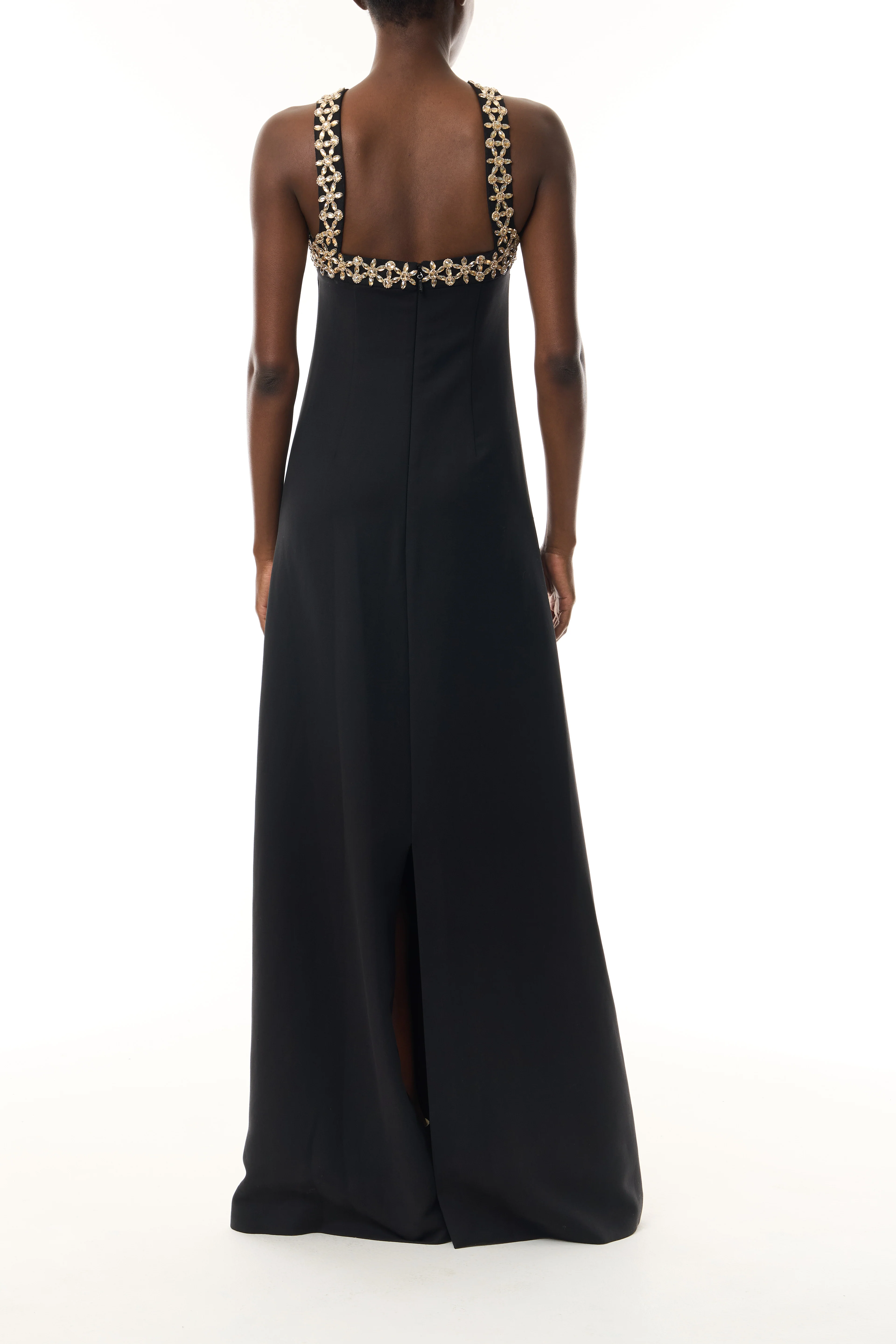 Noir Crystal Cut-Away Gown - Image 4