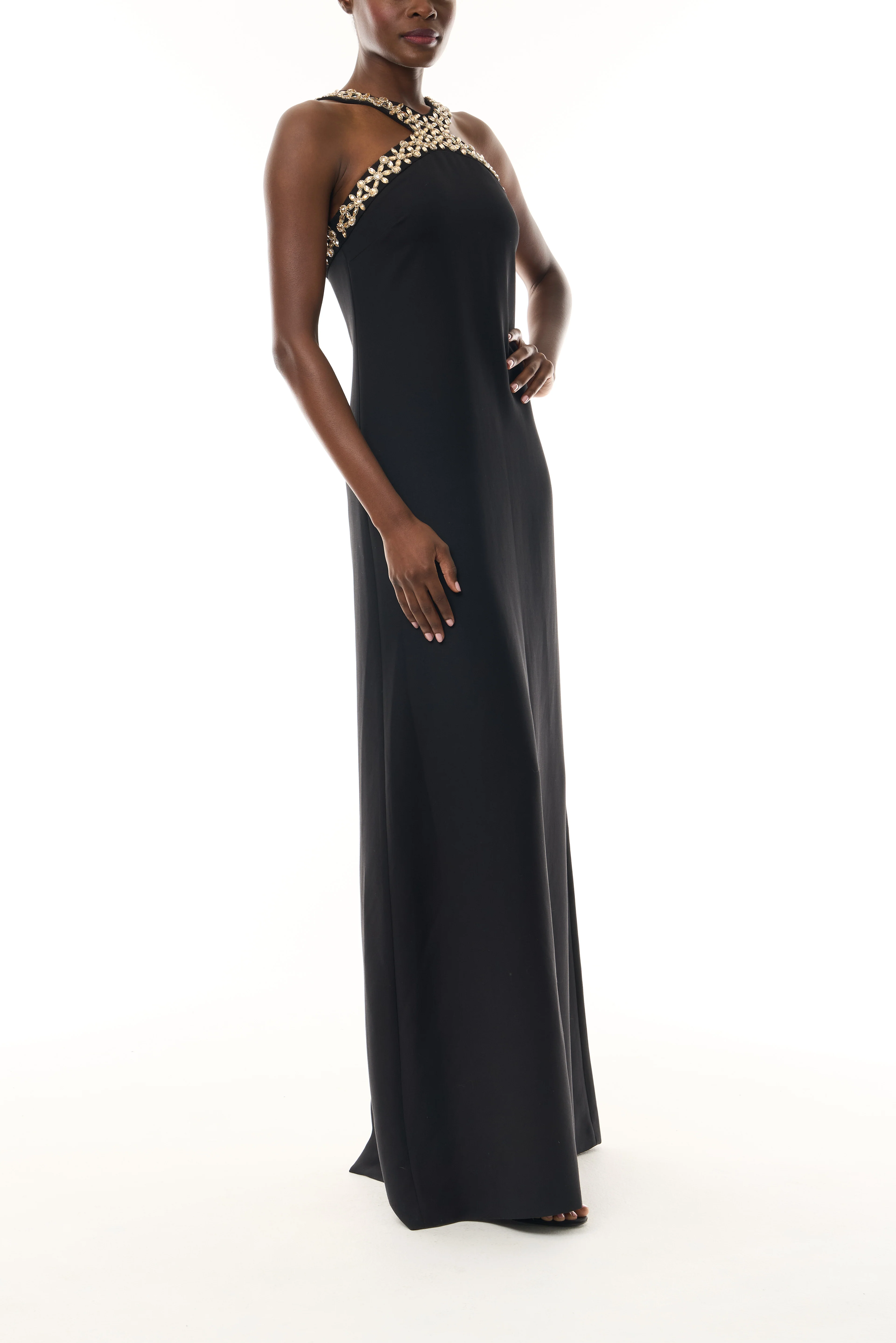Noir Crystal Cut-Away Gown - Image 5
