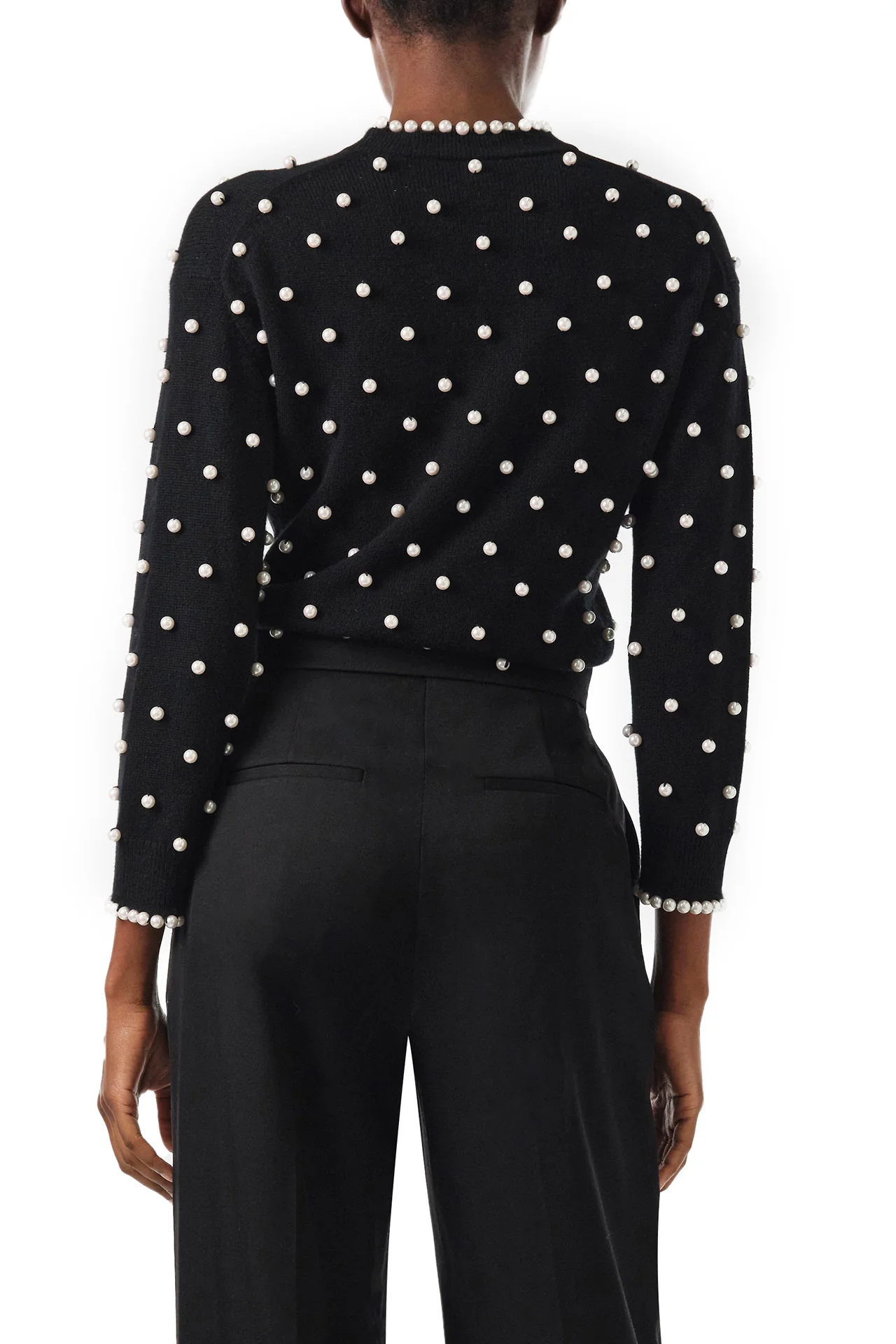 Noir Pearl Cashmere Sweater - Image 5