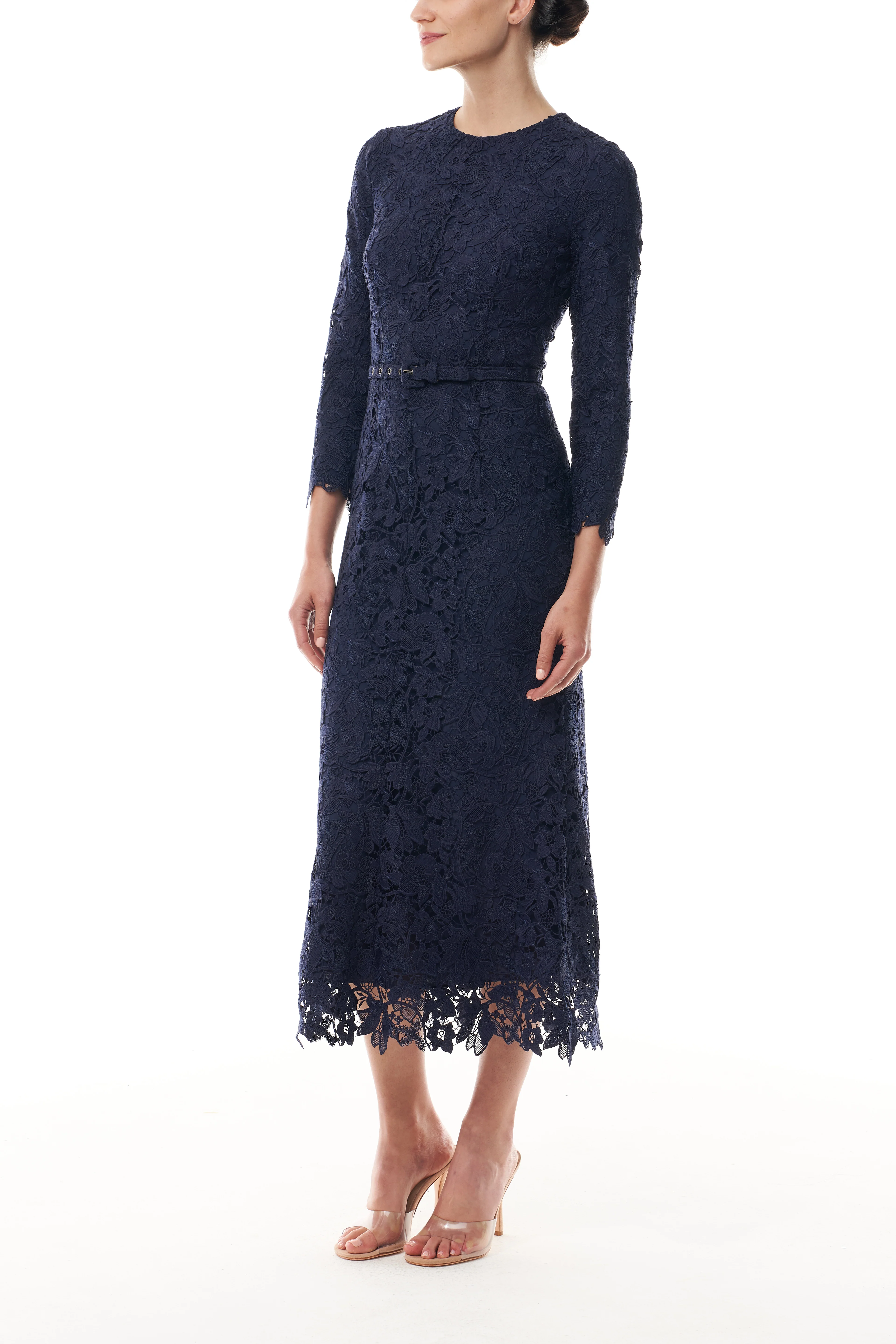 Ocean Lace Long Sleeve Dress - Image 3