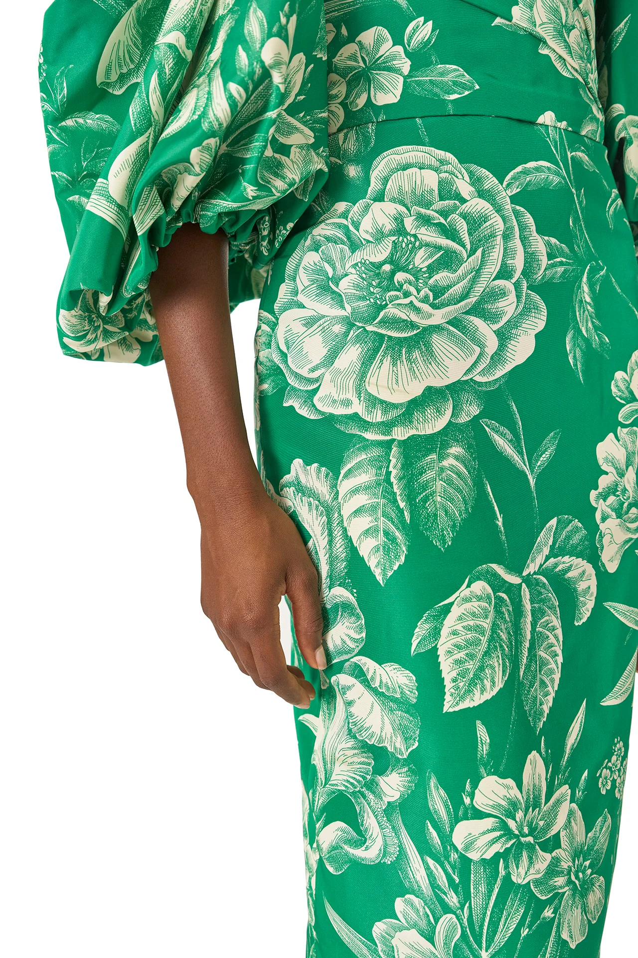 Off-the-Shoulder Blouson Sleeve Gown - Image 4