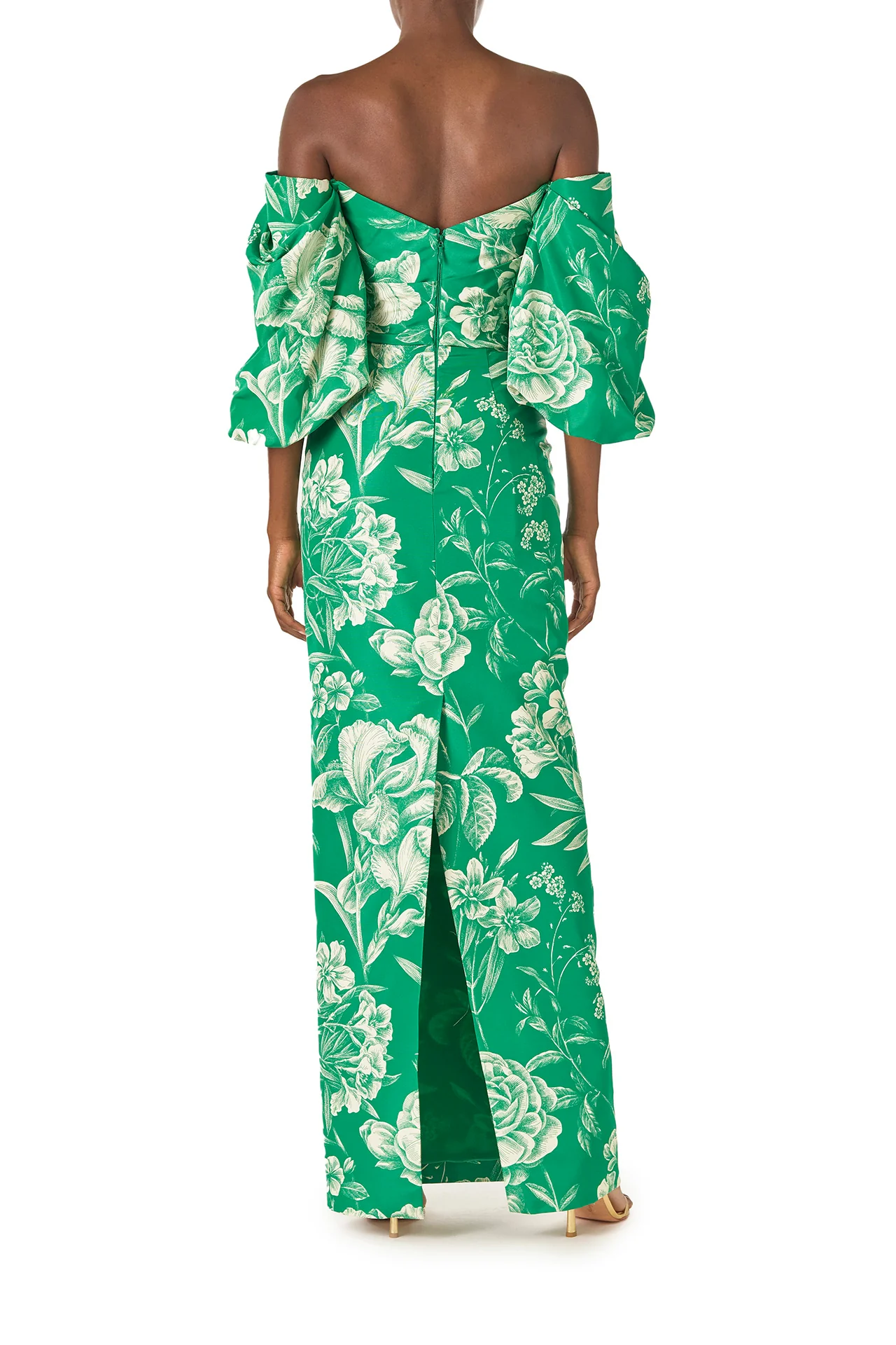 Off-the-Shoulder Blouson Sleeve Gown - Image 6