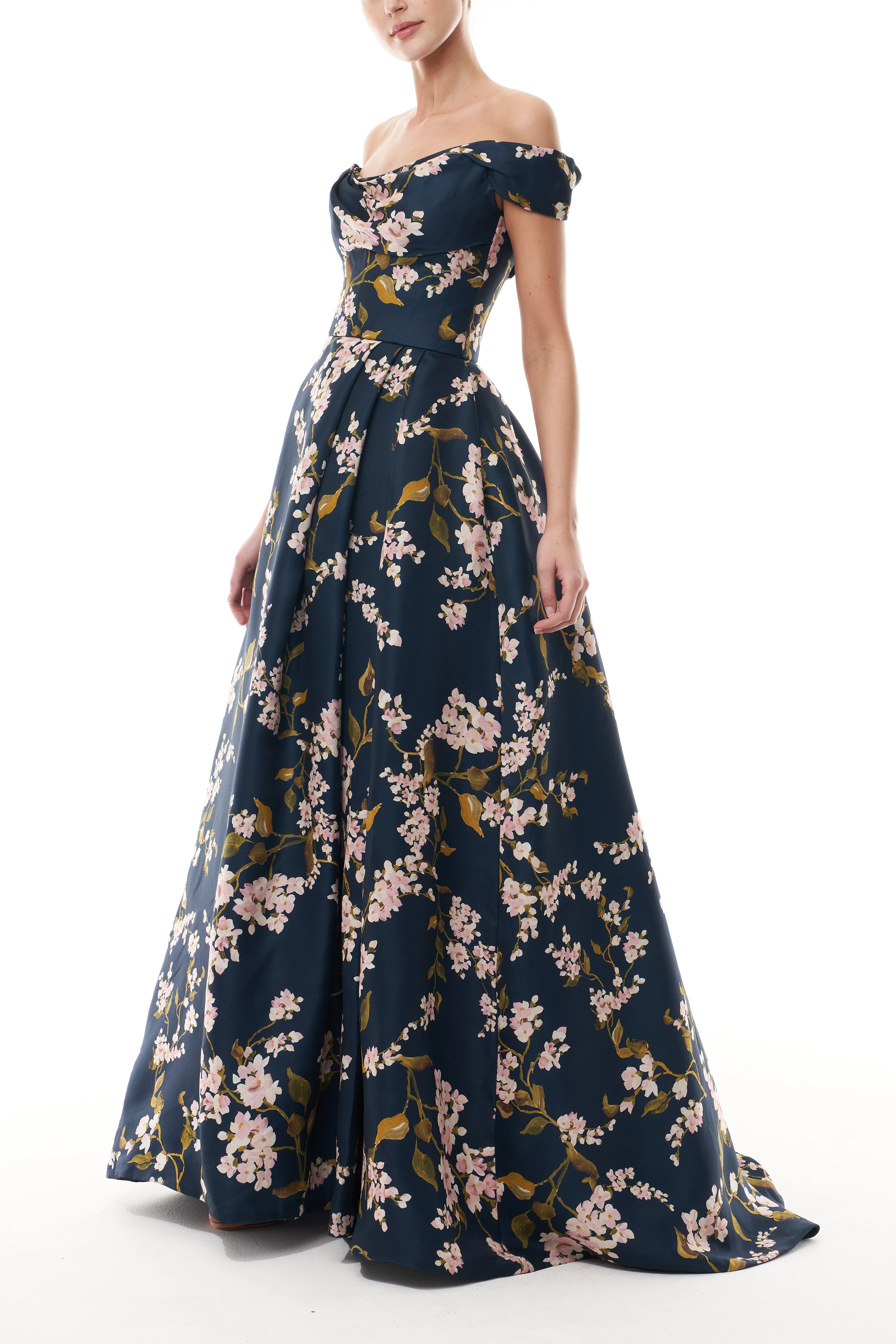 Off-The-Shoulder Floral Ballgown - Image 4
