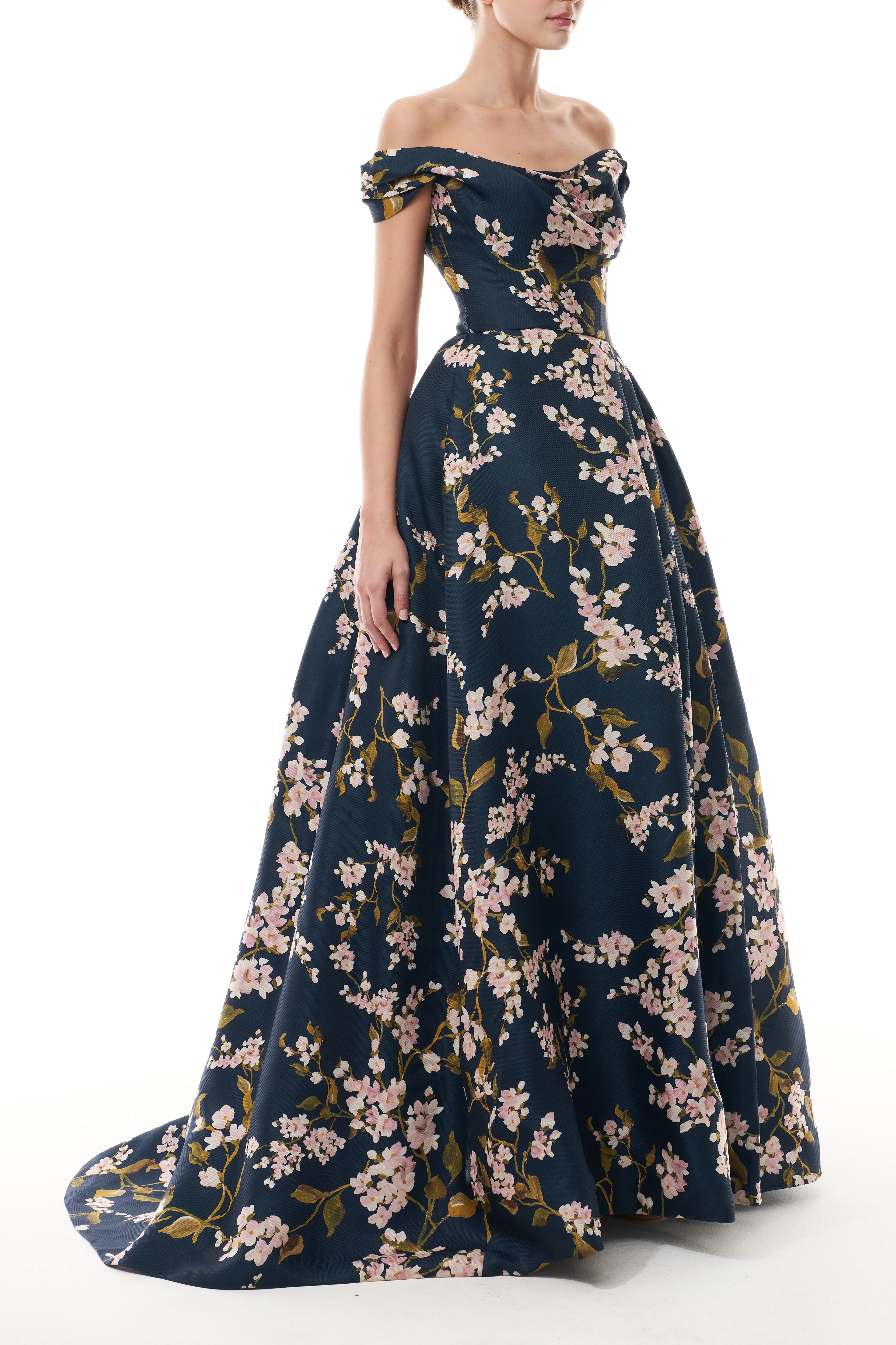 Off-The-Shoulder Floral Ballgown - Image 5