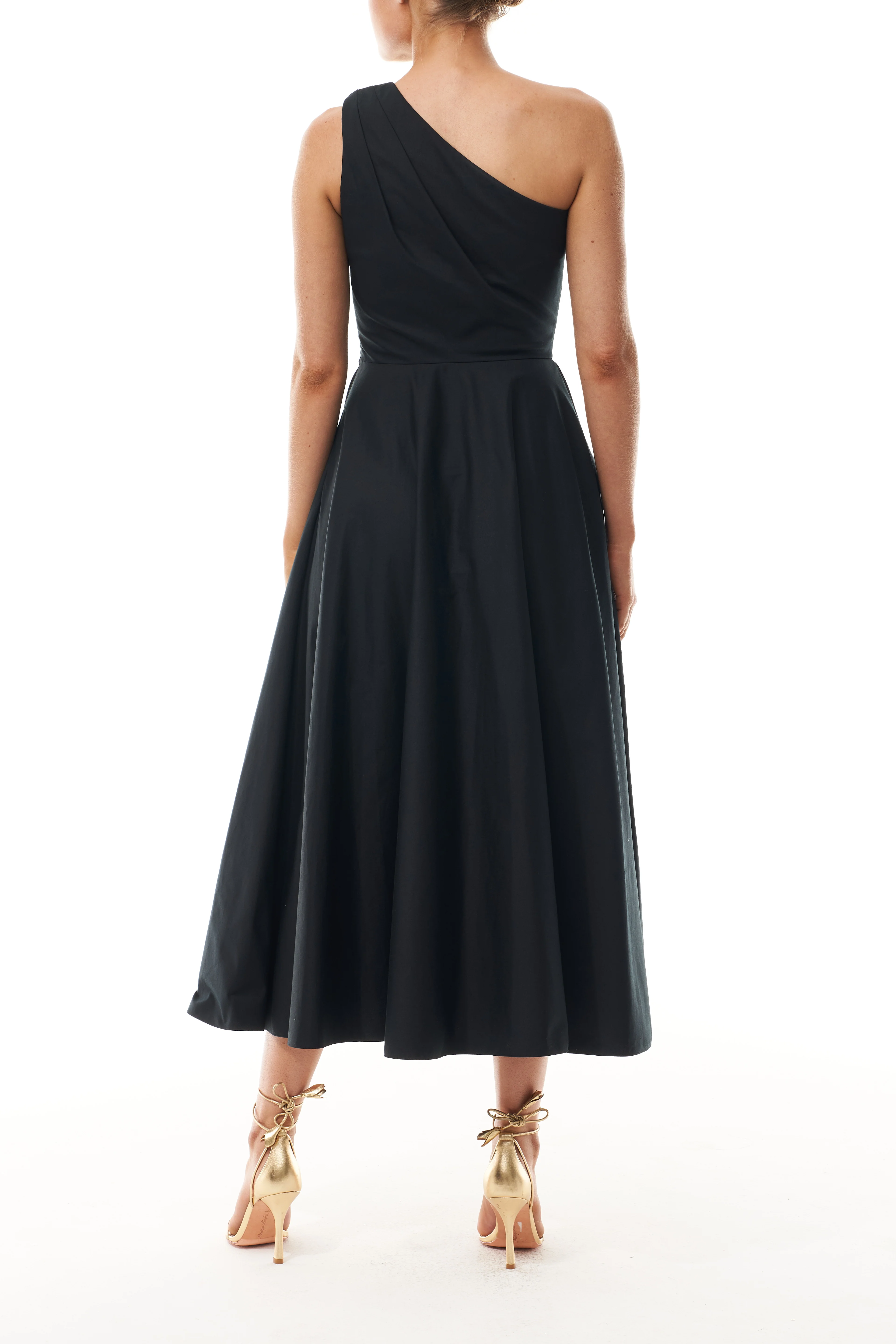 One Shoulder Noir Day Dress - Image 2