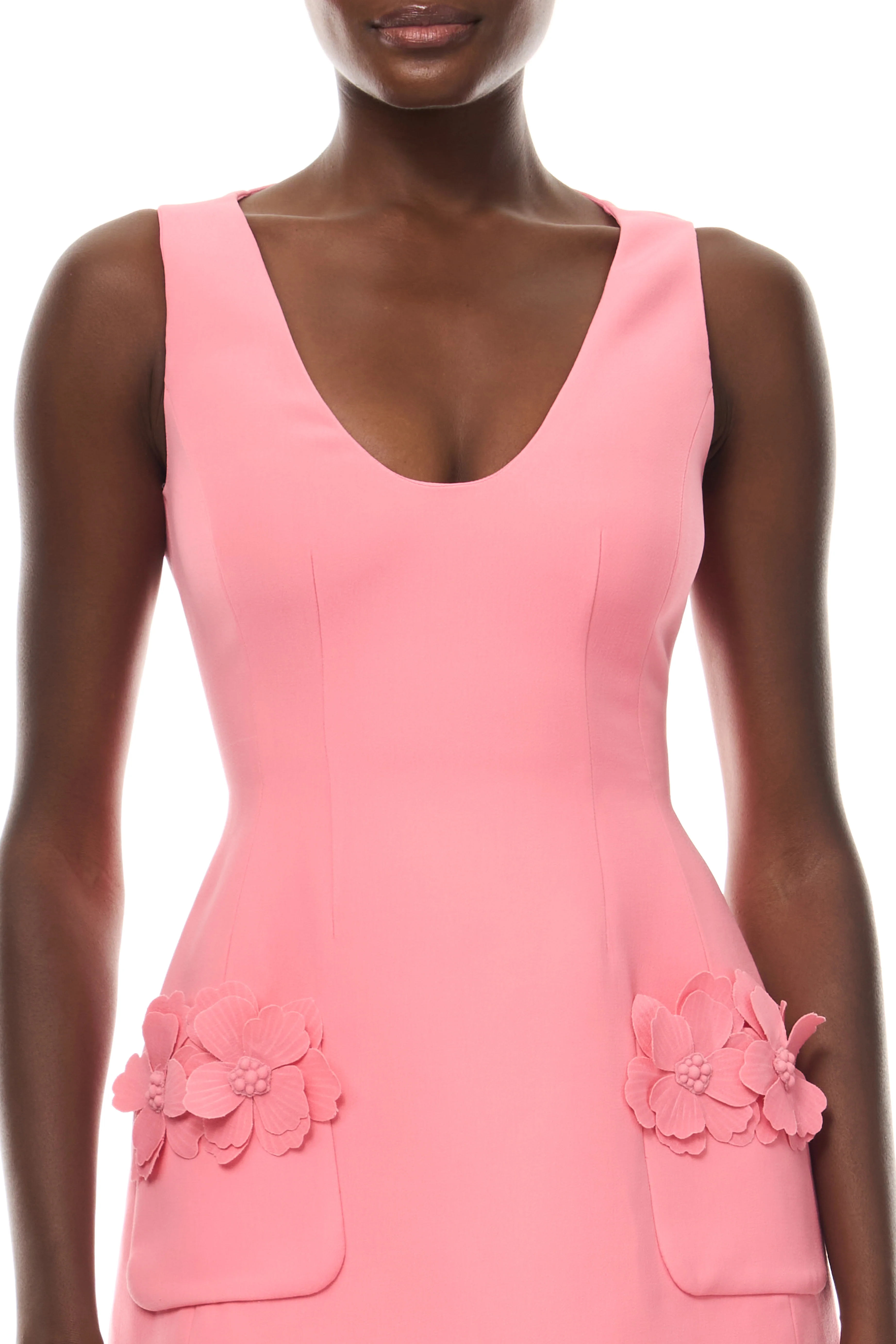 Plumeria Scoop Neck Floral Dress - Image 2