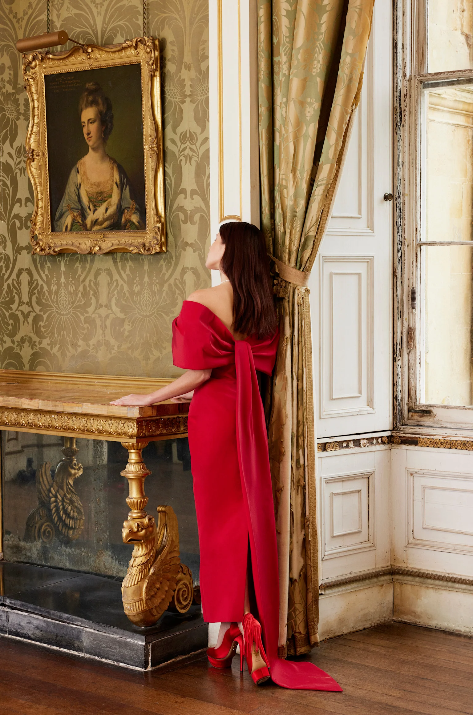 Off-The-Shoulder Column Dress - Image 6