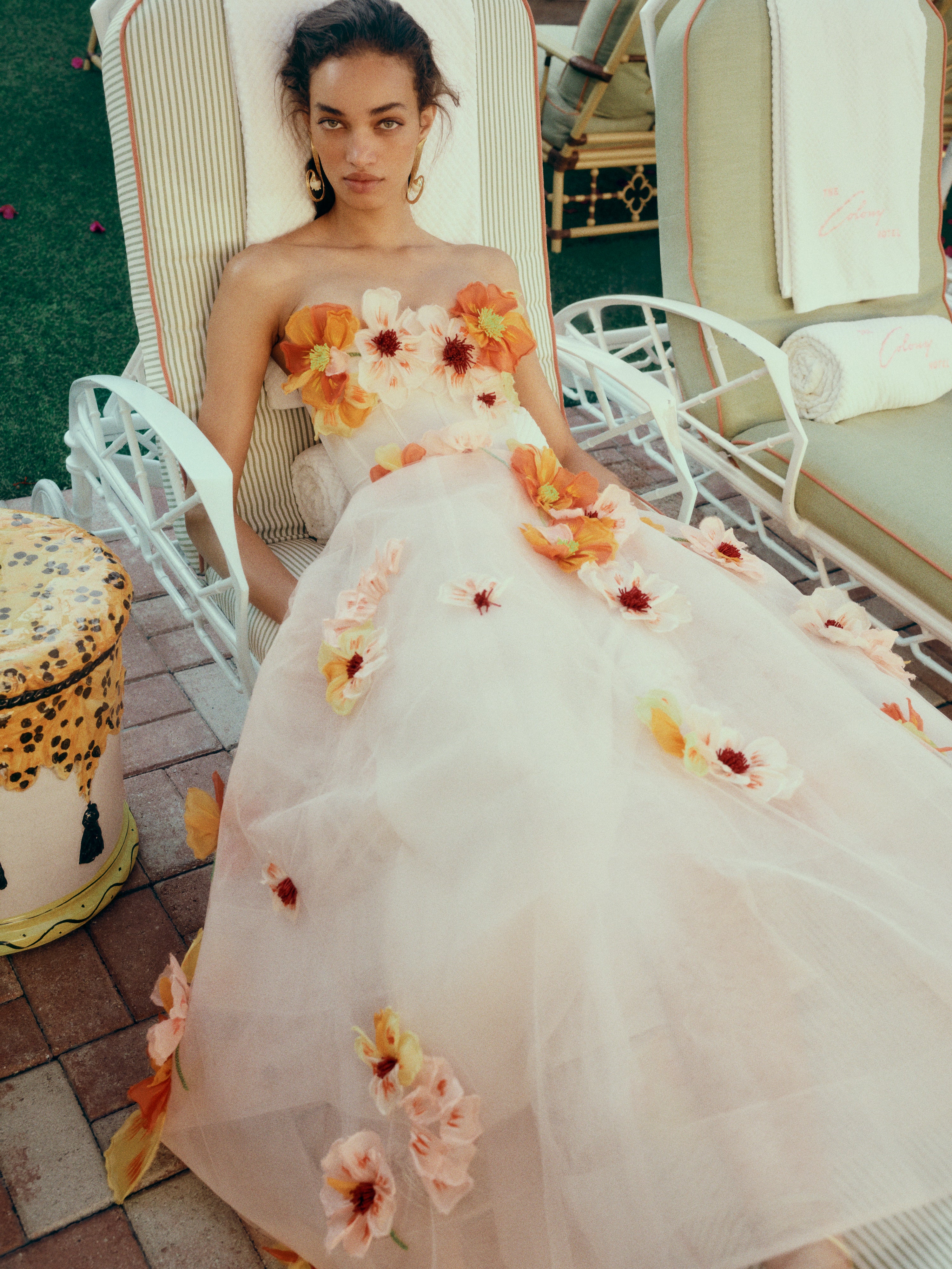Poppy Embroidered Tea-Length Dress - Image 7