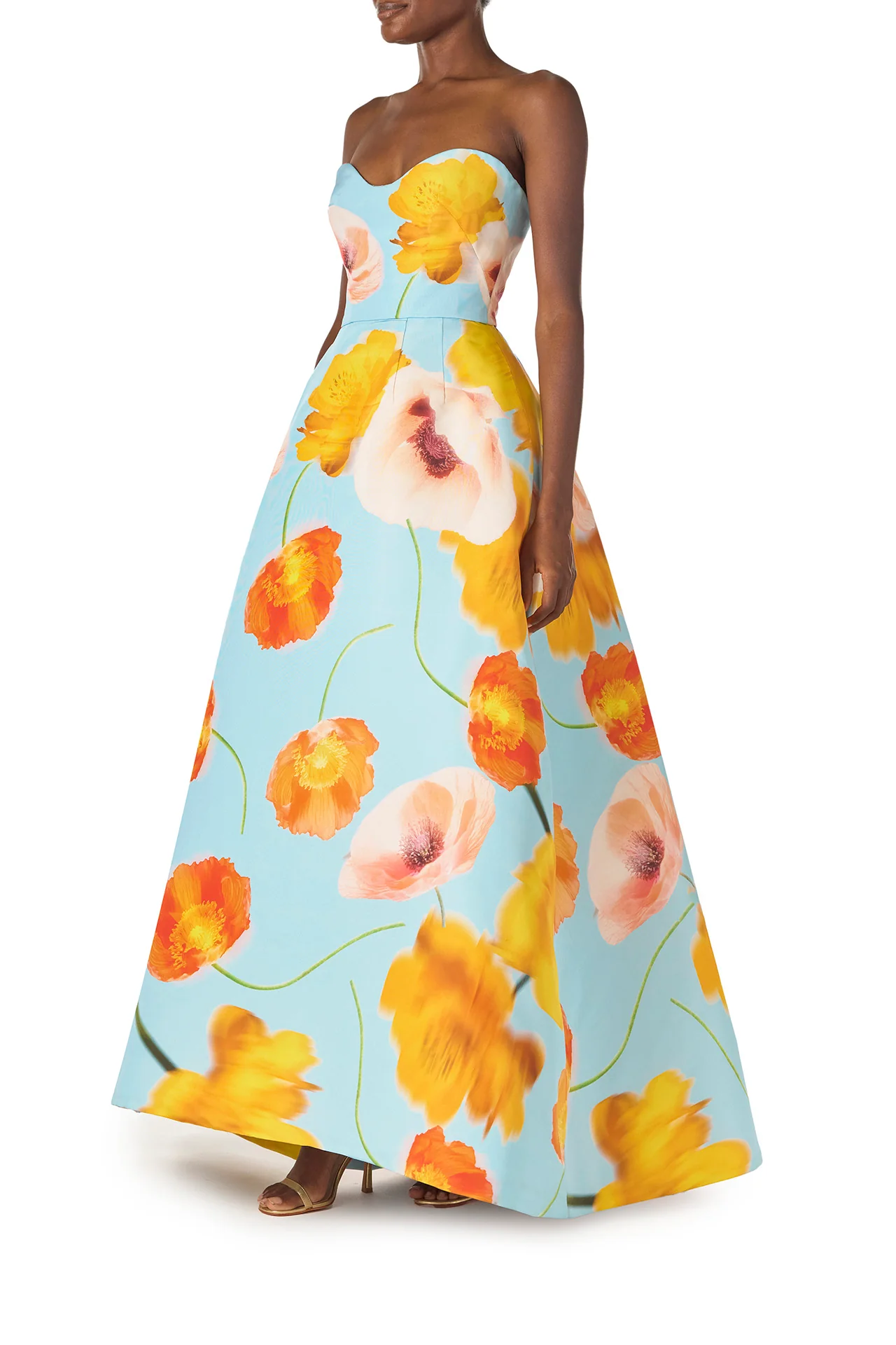 Poppy Printed Ball Gown - Image 3