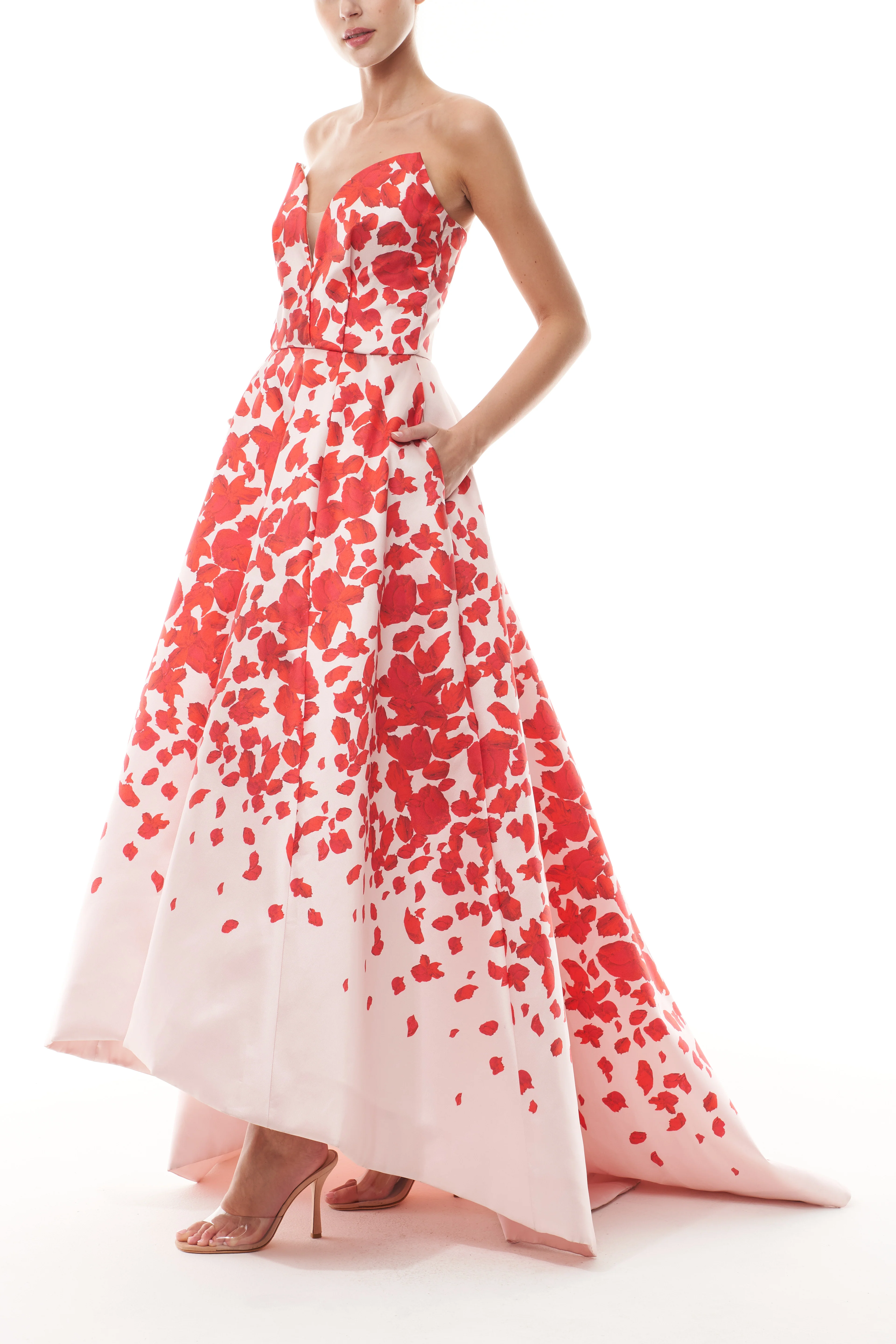 Rose Petal High-Low Gown - Image 2