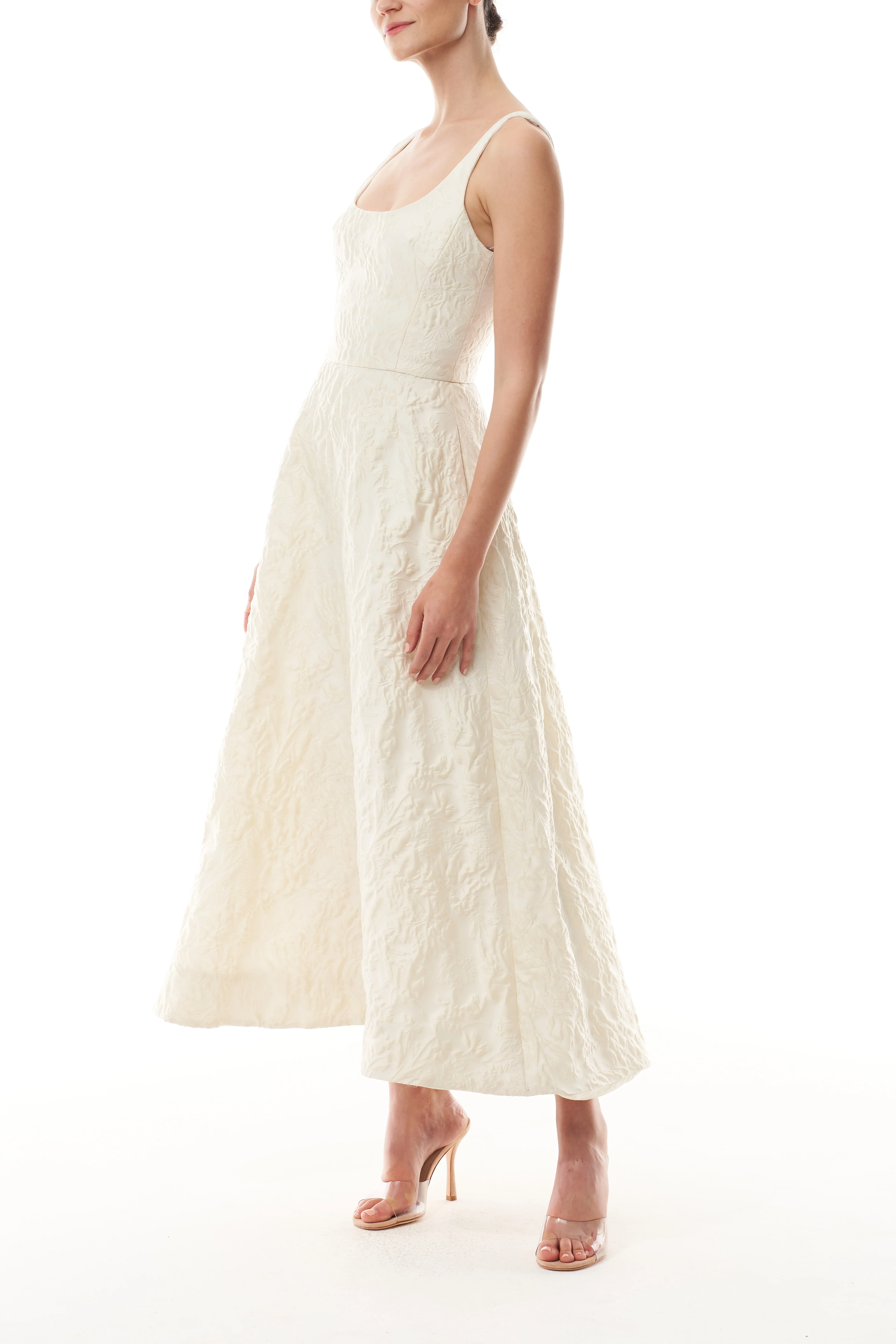 Scoop Neck A-Line Dress - Image 4