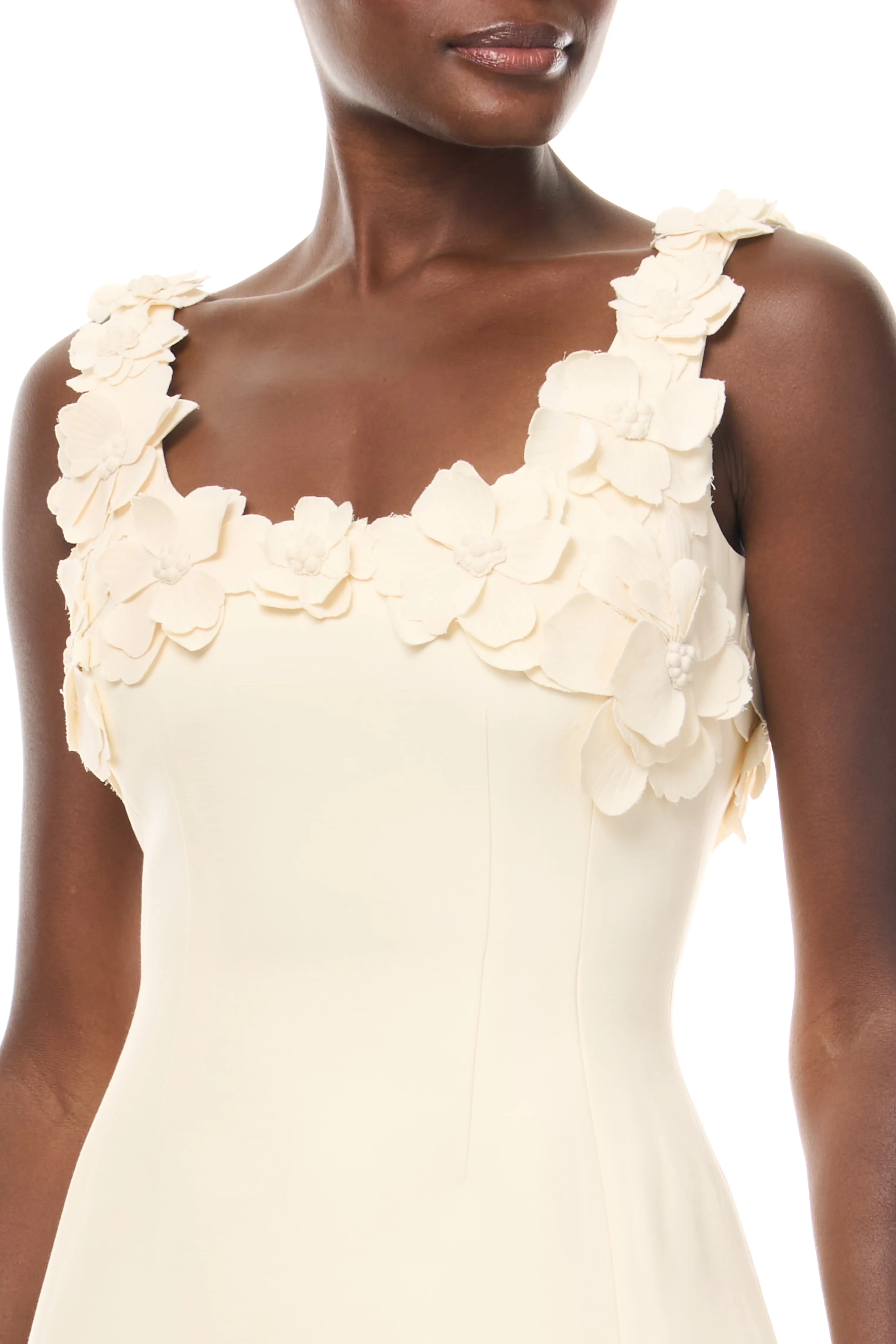 Floral Applique Mini Dress - Image 3